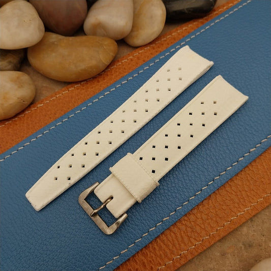 Vintage 18mm Original Swiss Tropic Diver White Unused Unused Watch Band