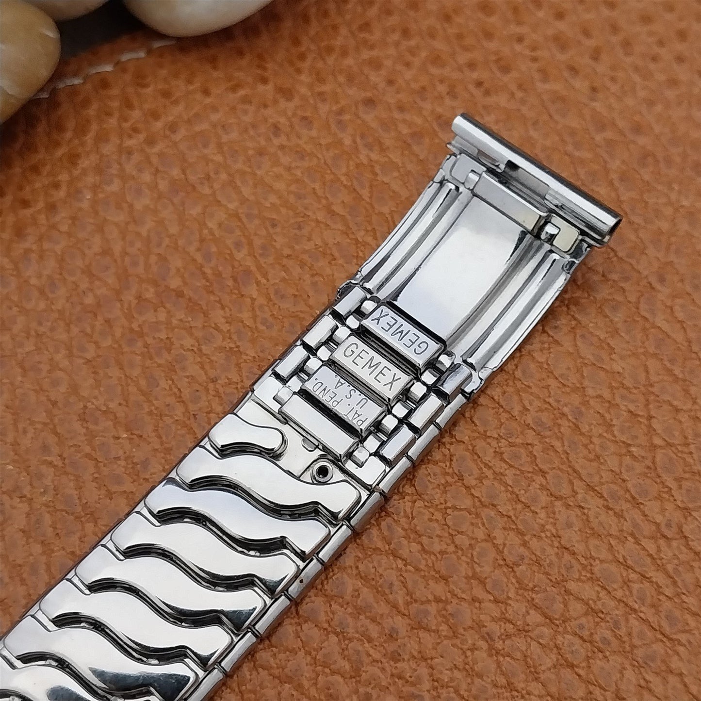 Vintage 19mm 18mm 17.2mm Gemex 1950s Stainless Steel Unused MCM Watch Band