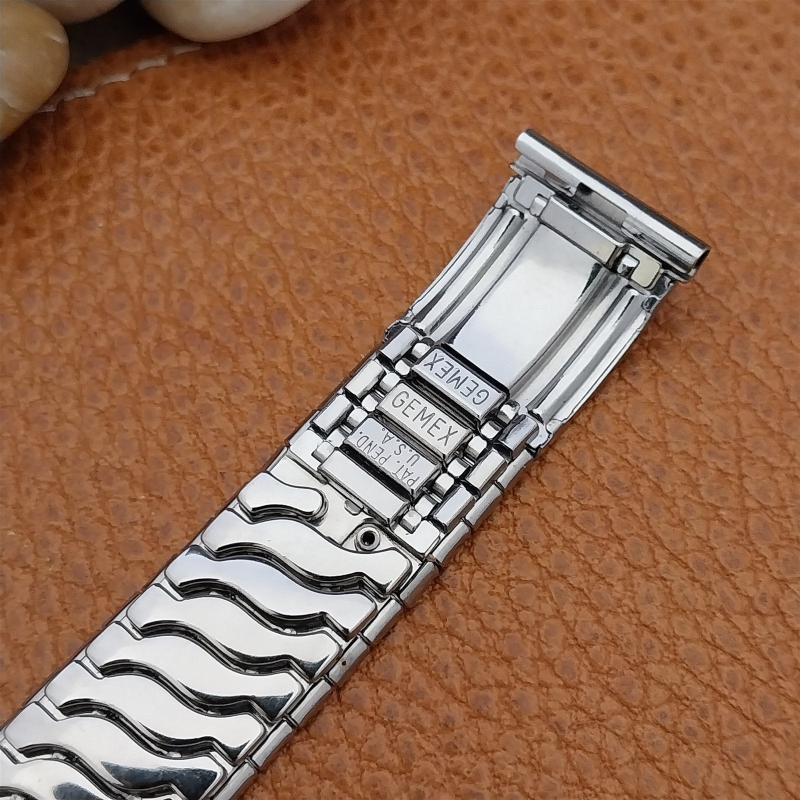 Vintage 19mm 18mm 17.2mm Gemex 1950s Stainless Steel Unused MCM Watch Band