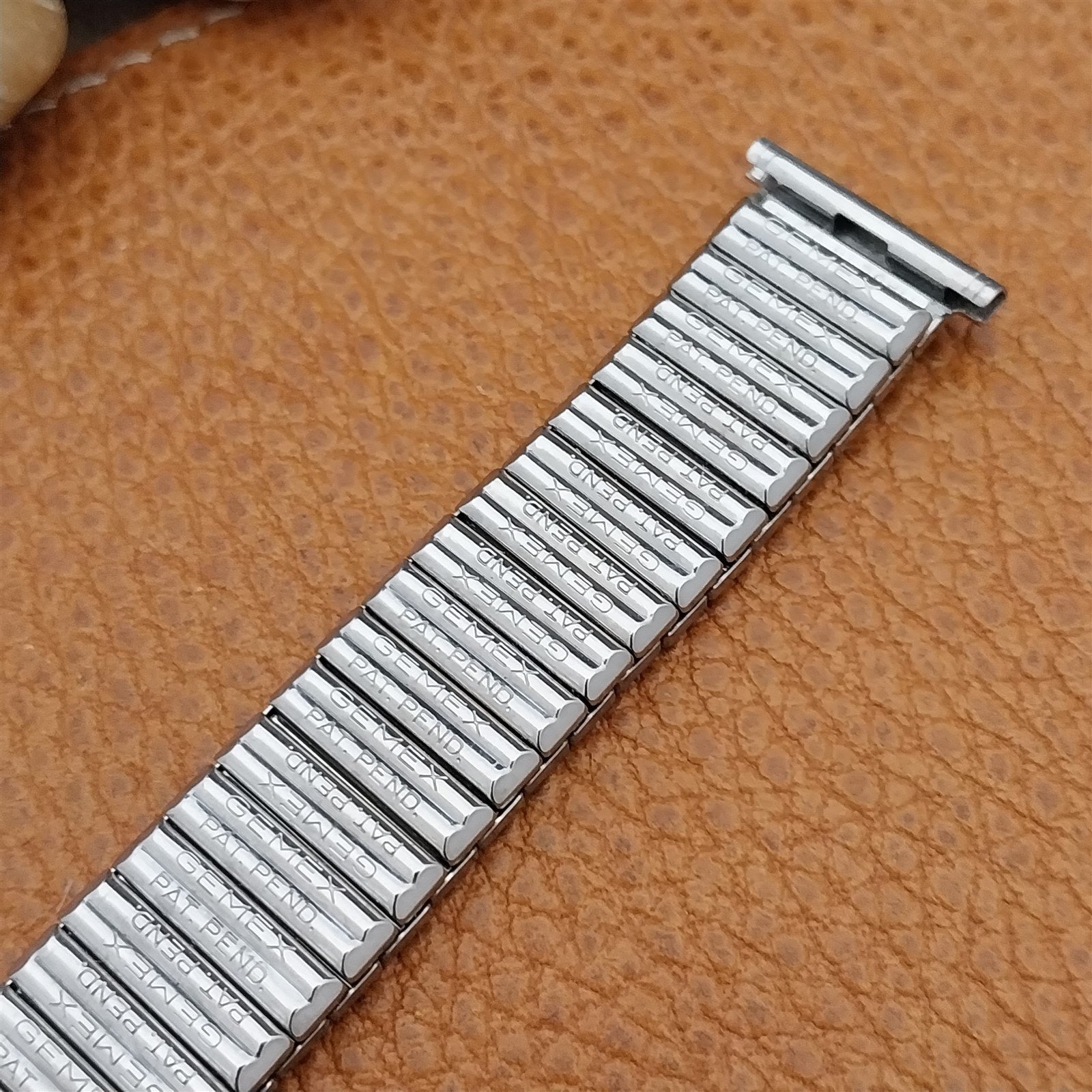 16mm 18mm 19mm Stainless Steel Expansion Gemex USA nos 1960s Vintage Watch Band