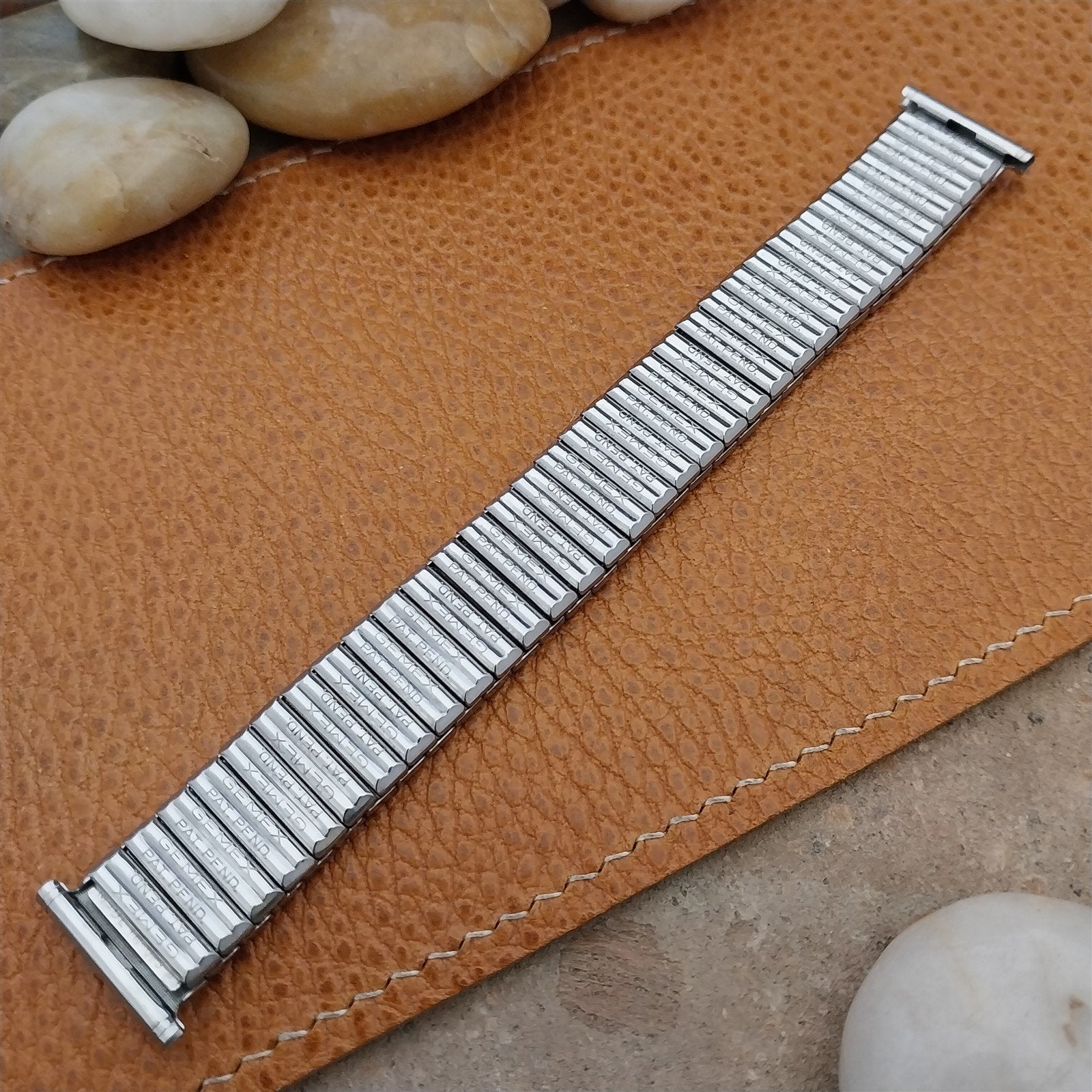 16mm 18mm 19mm Stainless Steel Expansion Gemex USA nos 1960s Vintage Watch Band
