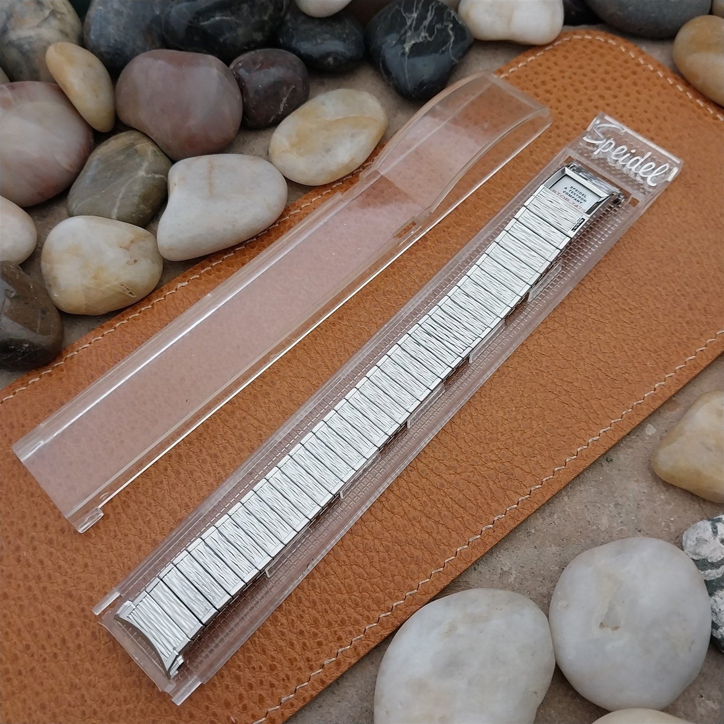 Vintage Long Speidel Valencia 1974/1975 Calendar Stainless Steel NOS Watch Band