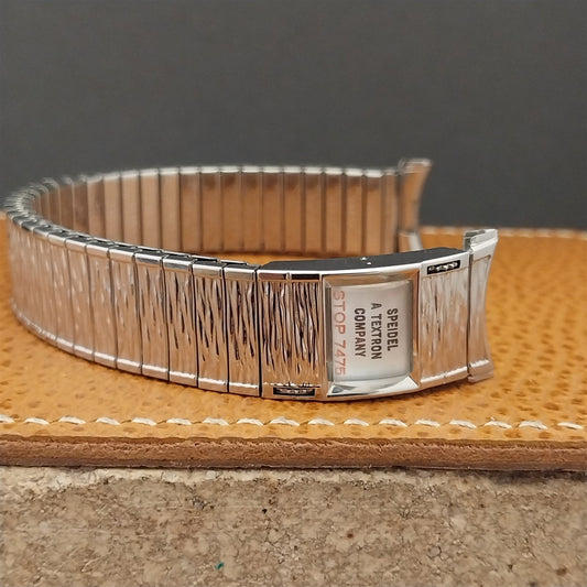 Vintage Long Speidel Valencia 1974/1975 Calendar Stainless Steel NOS Watch Band