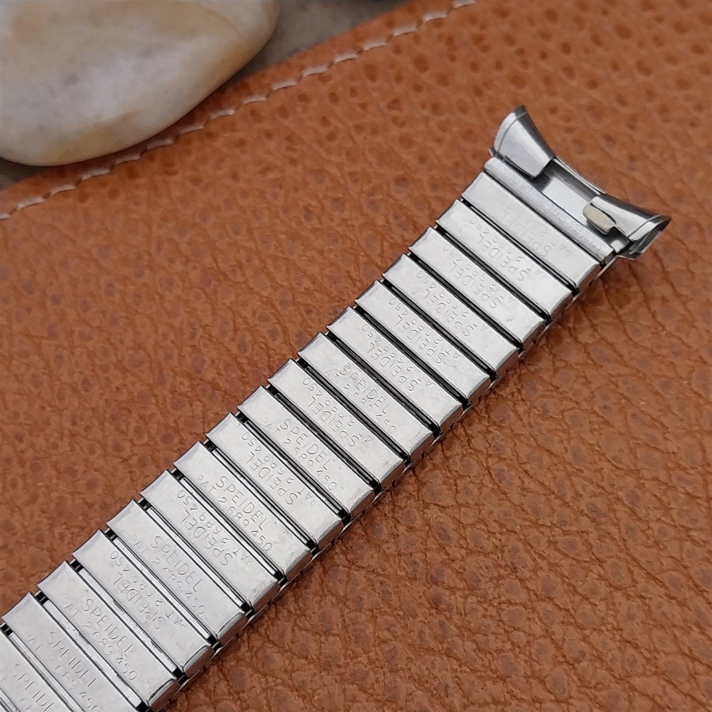 Vintage Long Speidel Valencia 1974/1975 Calendar Stainless Steel NOS Watch Band