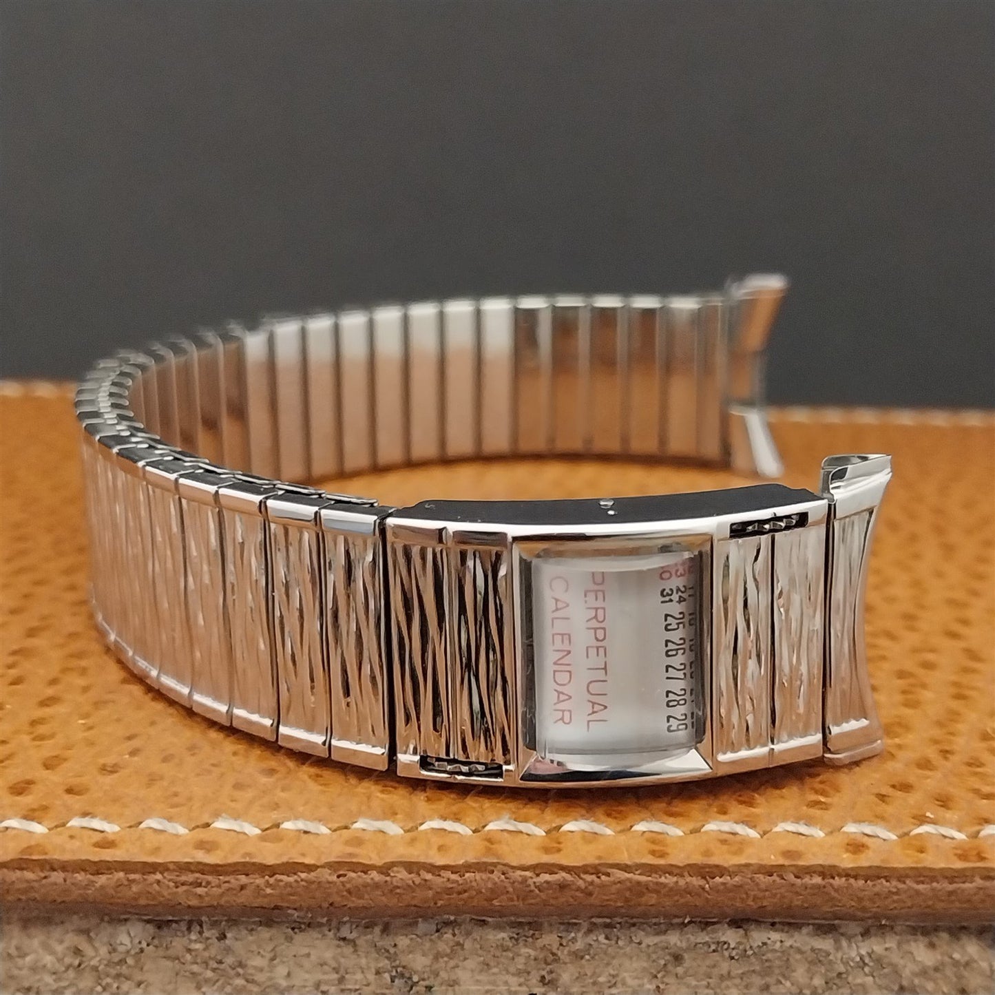 1968 Speidel Valencia Perpetual Calendar Stainless Steel nos Vintage Watch Band