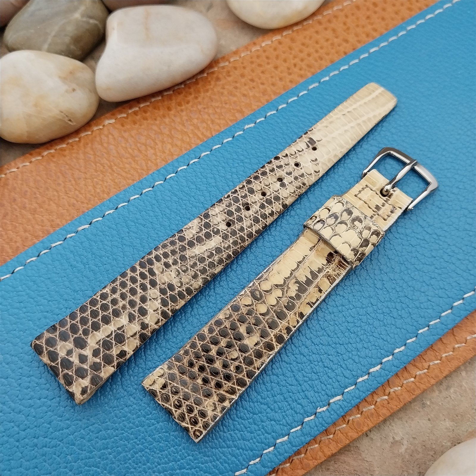 1960s Vintage 11/16" JB Champion Classic Tapered Ring Lizard Unused Watch Band