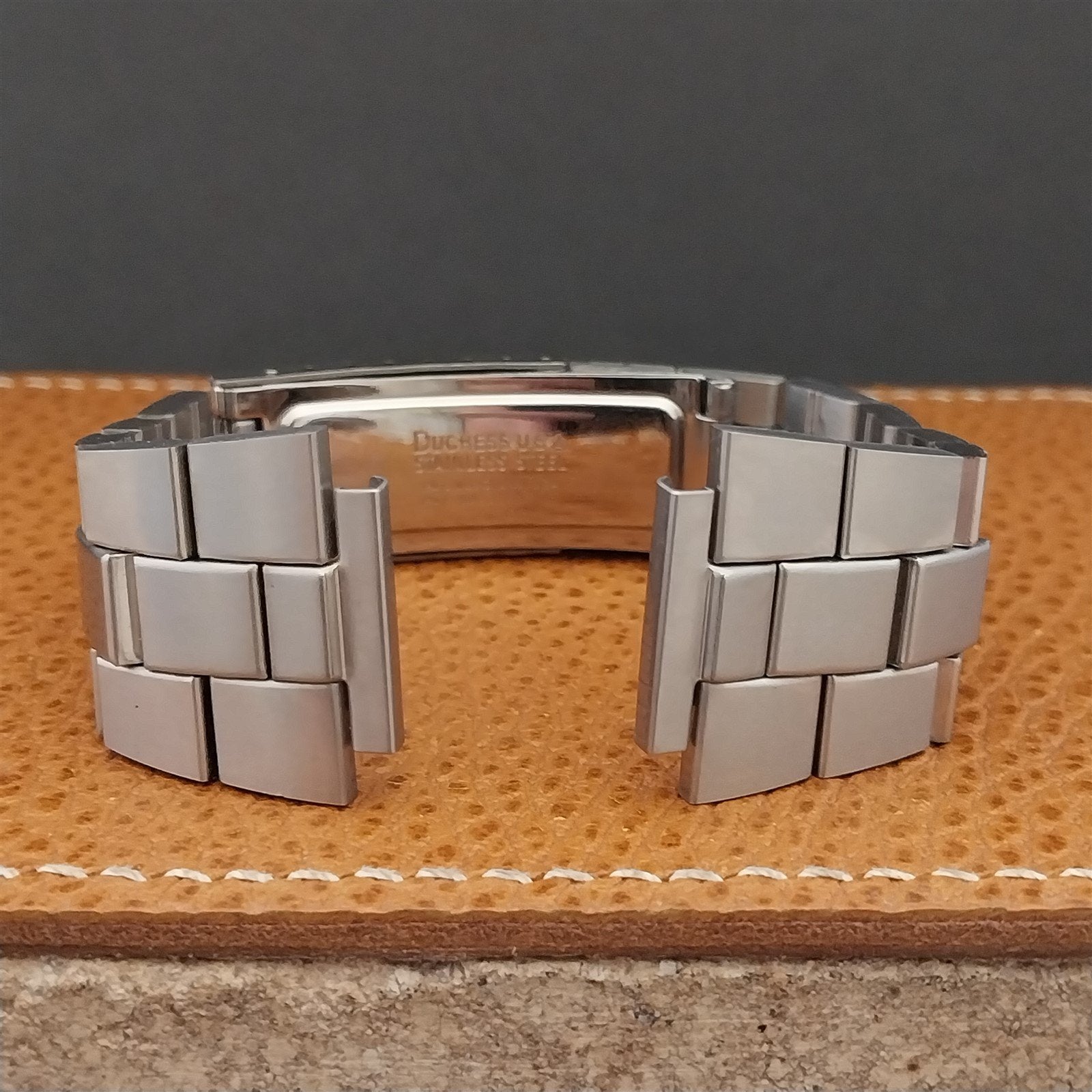 Vintage 18mm Bowmar LED Duchess Stainless Short Unused Classic 1970s Watch Band