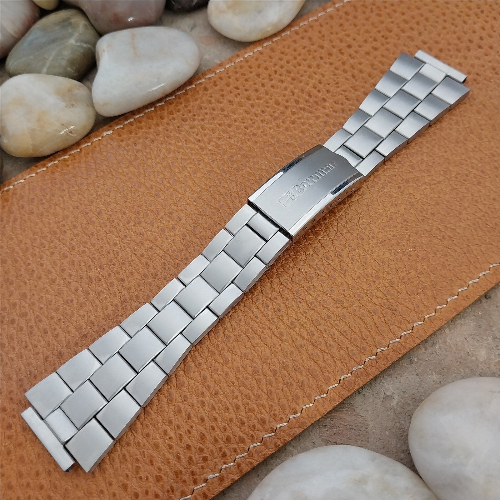 Vintage 18mm Bowmar LED Duchess Stainless Short Unused Classic 1970s Watch Band