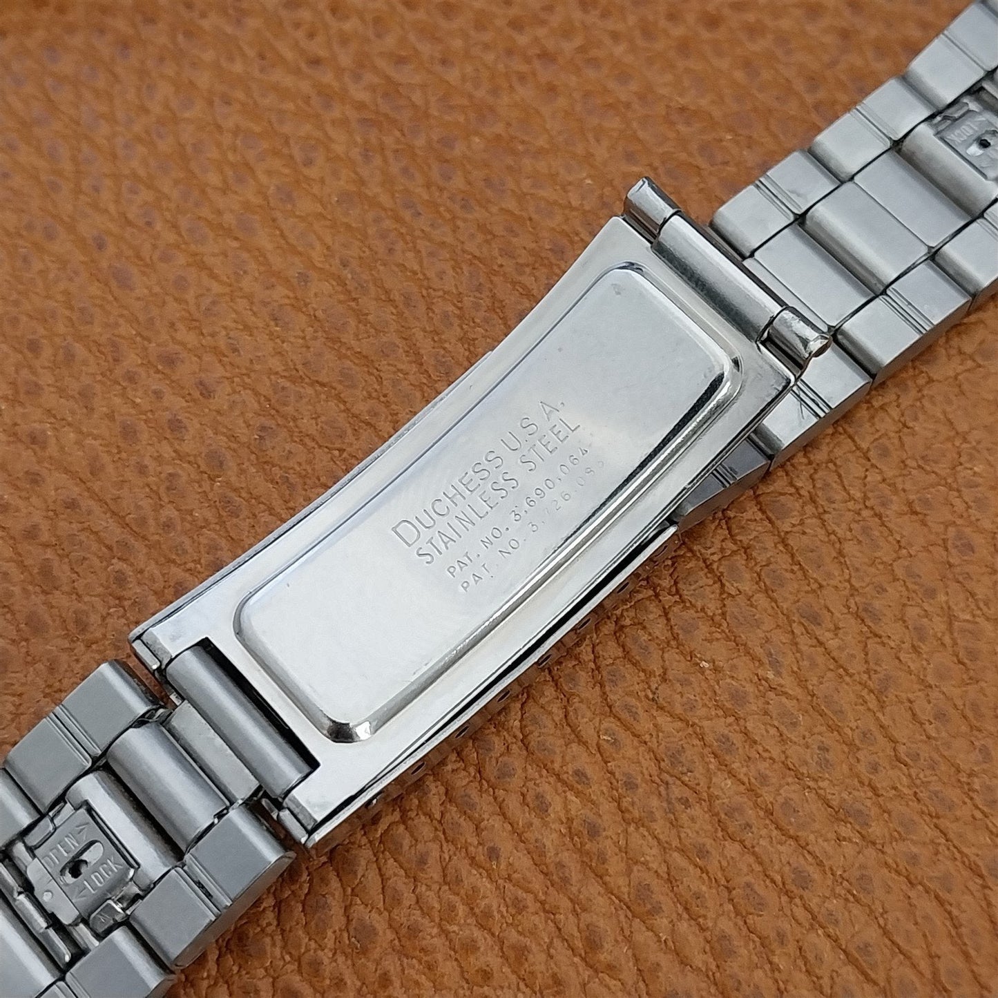 Vintage 18mm Bowmar LED Duchess Stainless Short Unused Classic 1970s Watch Band