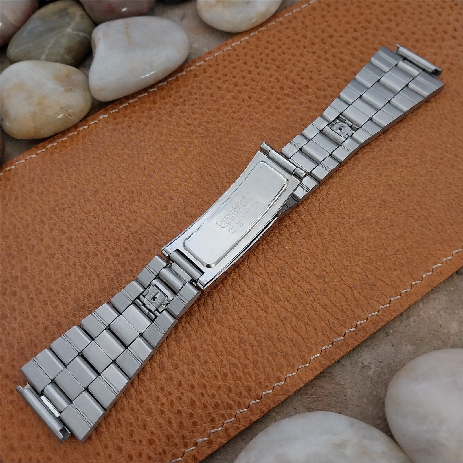 Vintage 18mm Bowmar LED Duchess Stainless Short Unused Classic 1970s Watch Band