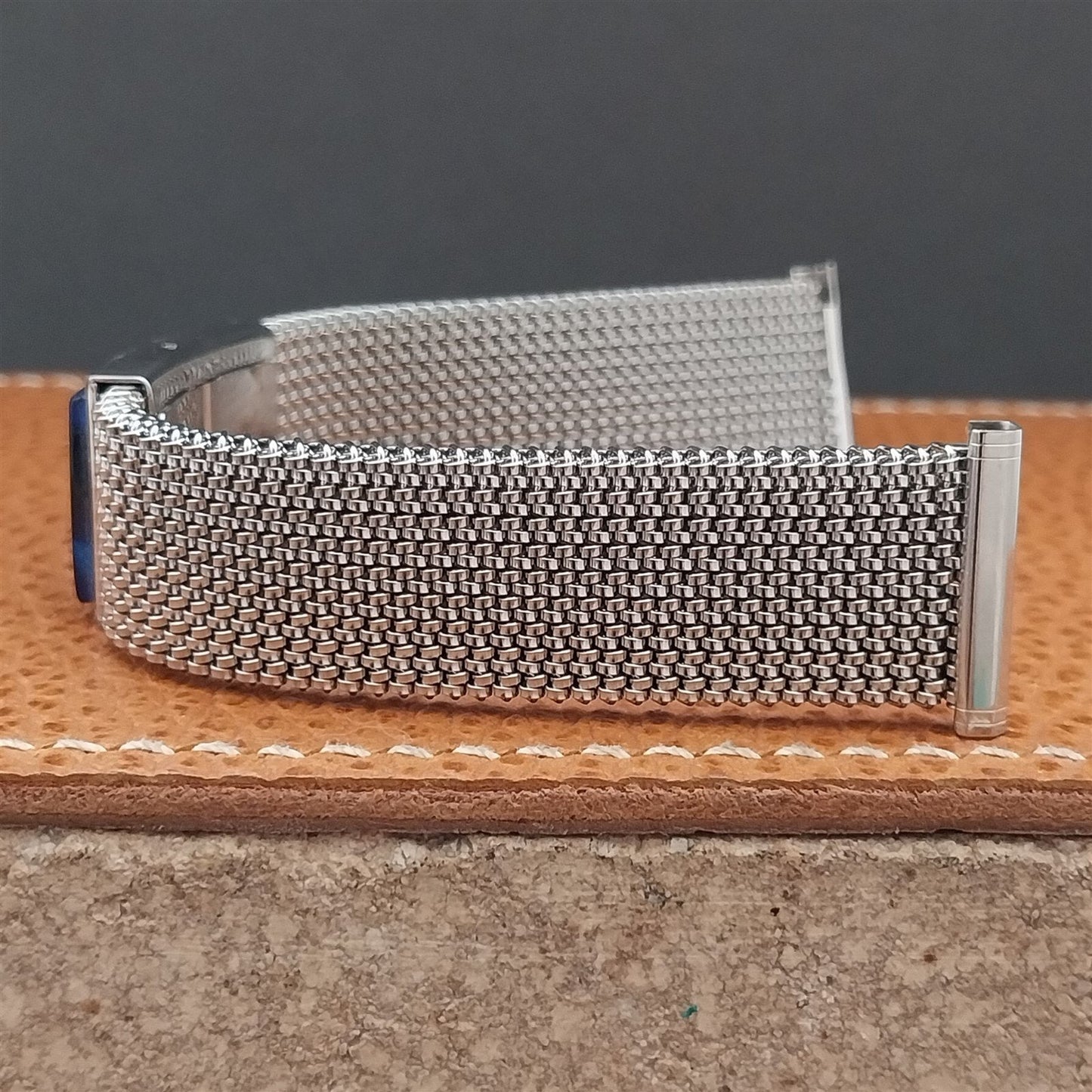 19mm 18mm 16mm Evinger Stainless Stretch Mesh Murano Glass Vintage Watch Band