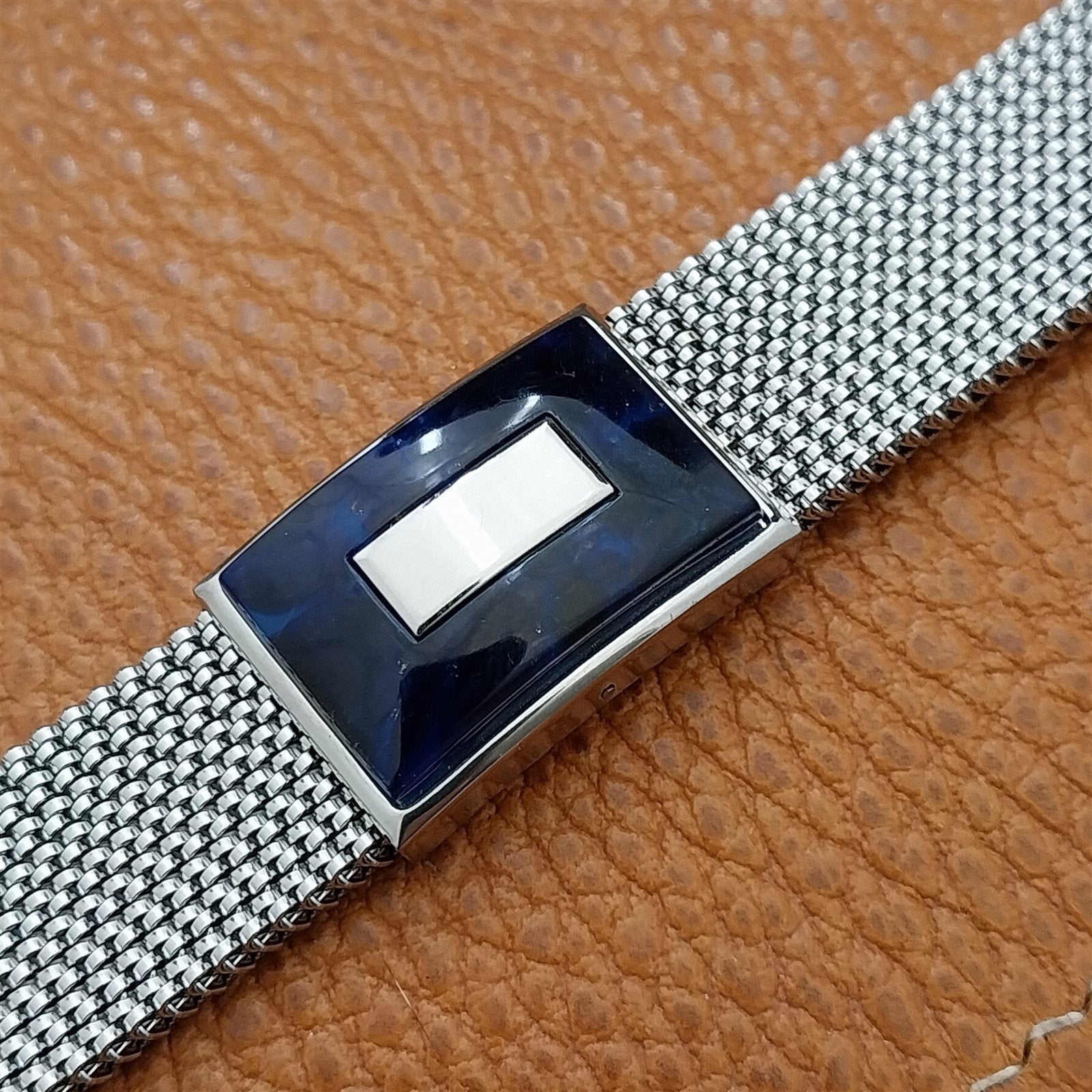 19mm 18mm 16mm Evinger Stainless Stretch Mesh Murano Glass Vintage Watch Band