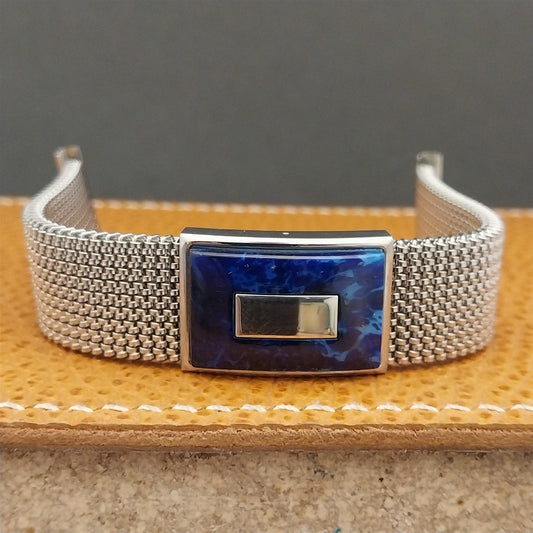 19mm 18mm 16mm Evinger Stainless Stretch Mesh Murano Glass Vintage Watch Band