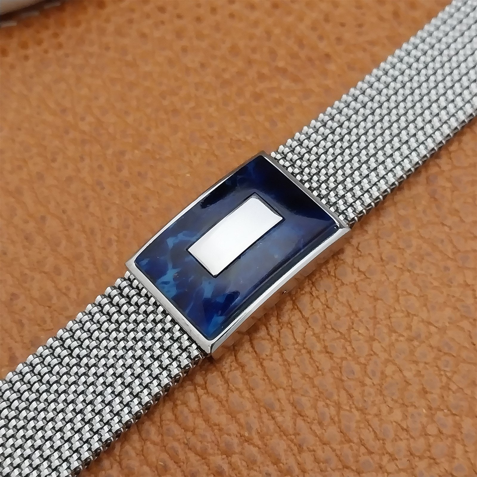 19mm 18mm 16mm Evinger Stainless Stretch Mesh Murano Glass Vintage Watch Band