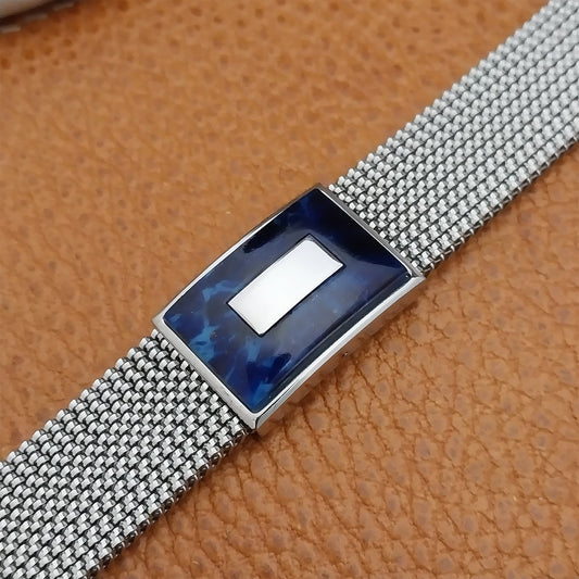 19mm 18mm 16mm Evinger Stainless Stretch Mesh Murano Glass Vintage Watch Band