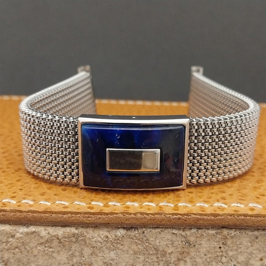 19mm 18mm 16mm Evinger Stainless Stretch Mesh Murano Glass Vintage Watch Band