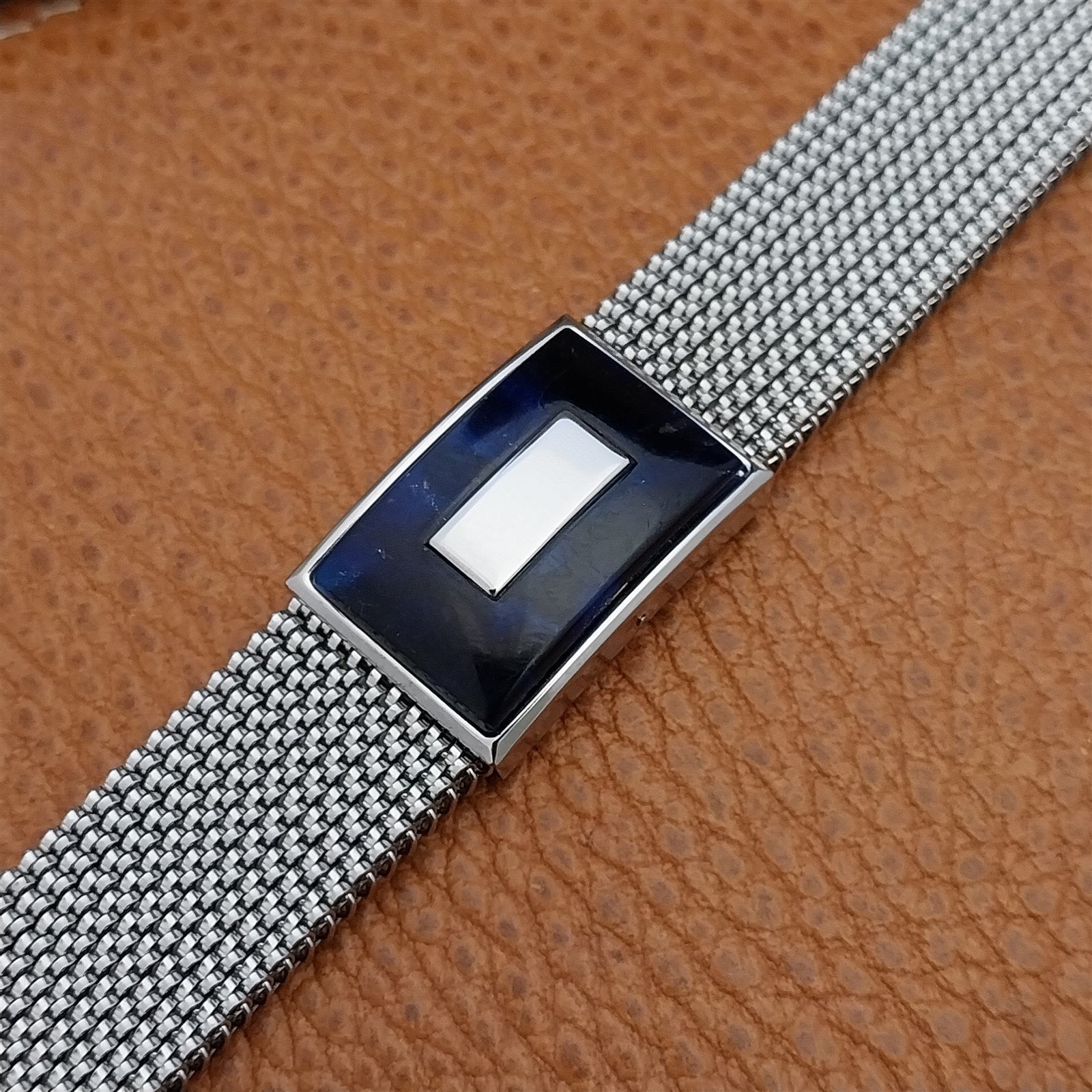 19mm 18mm 16mm Evinger Stainless Stretch Mesh Murano Glass Vintage Watch Band