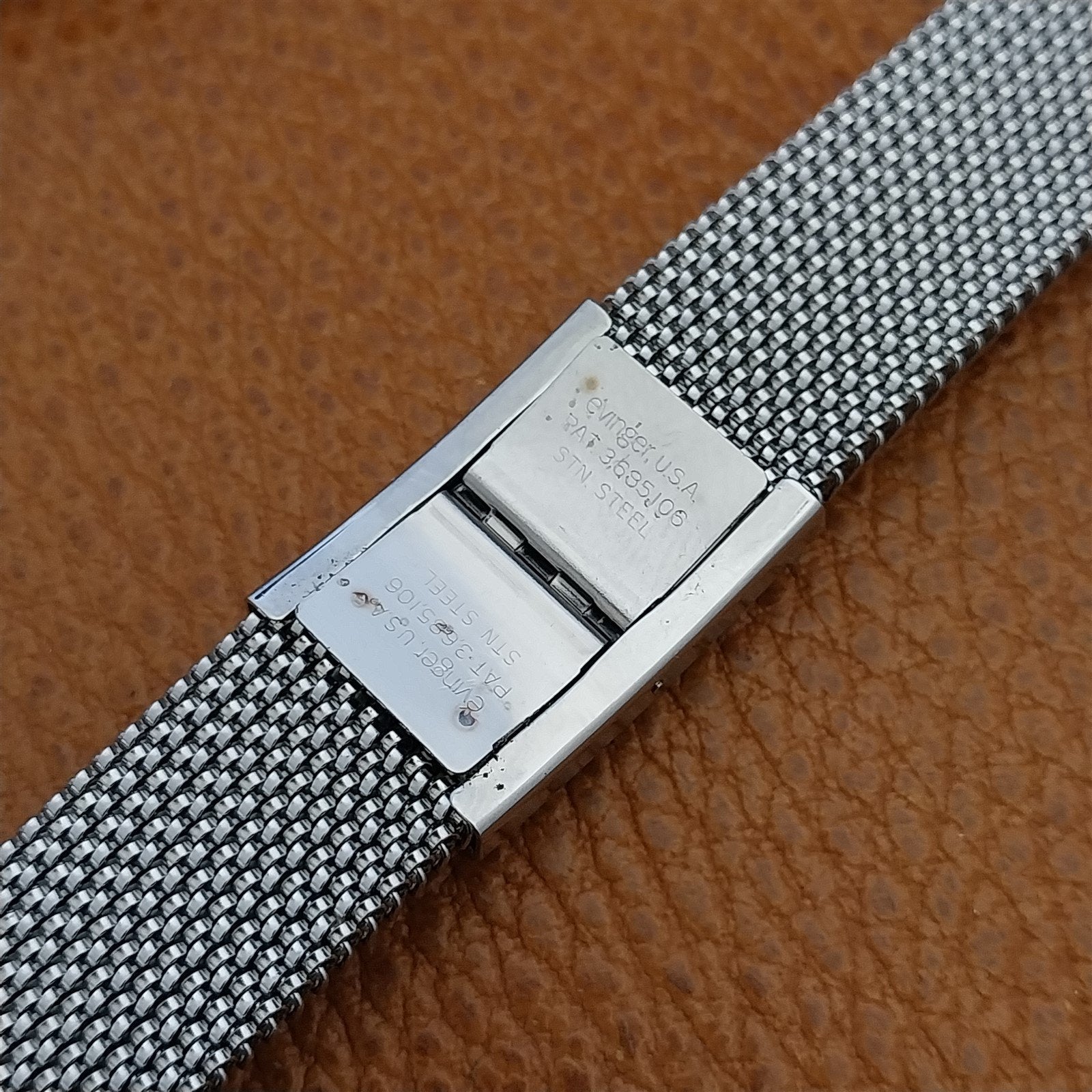 19mm 18mm 16mm Evinger Stainless Stretch Mesh Murano Glass Vintage Watch Band