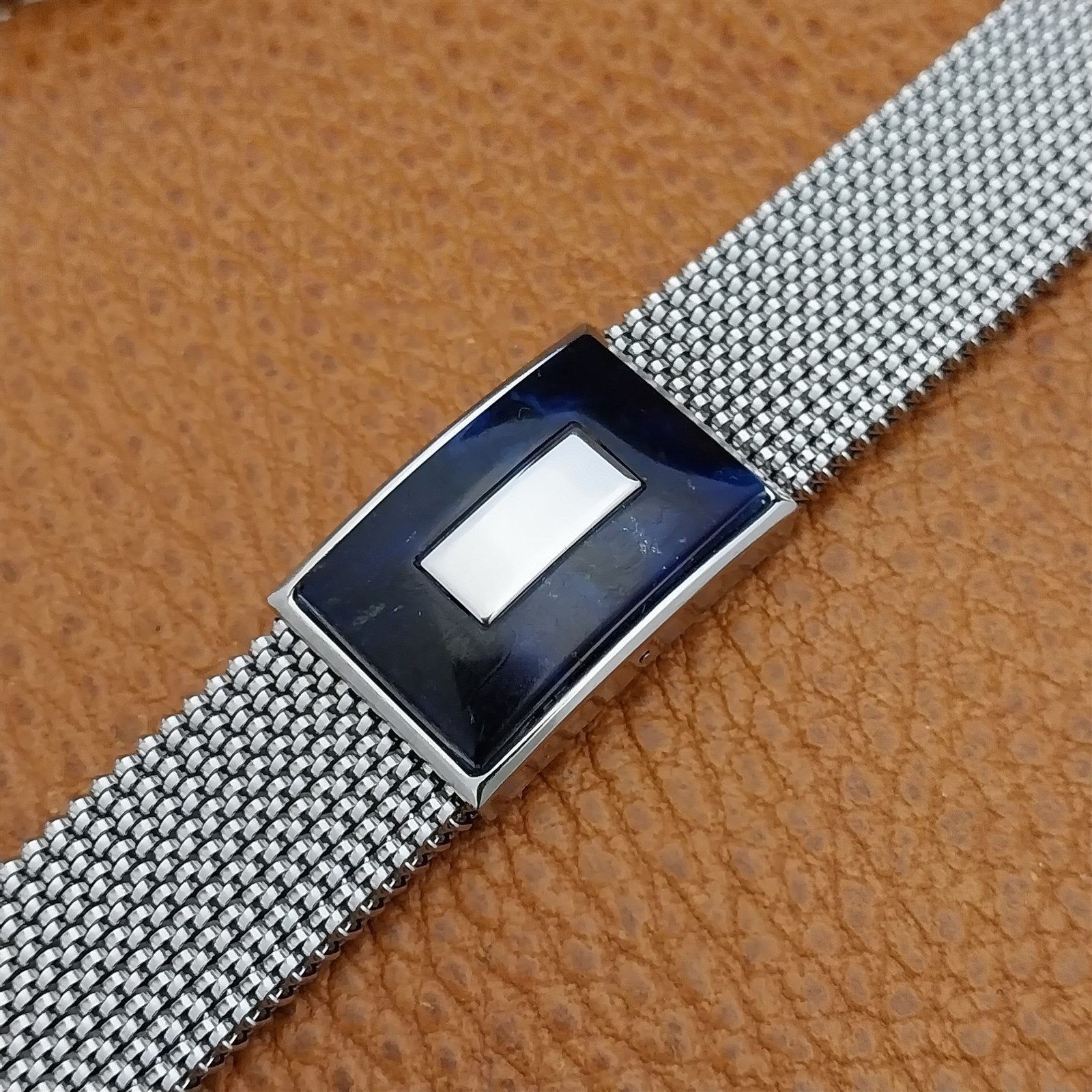 19mm 18mm 16mm Evinger Stainless Stretch Mesh Murano Glass Vintage Watch Band