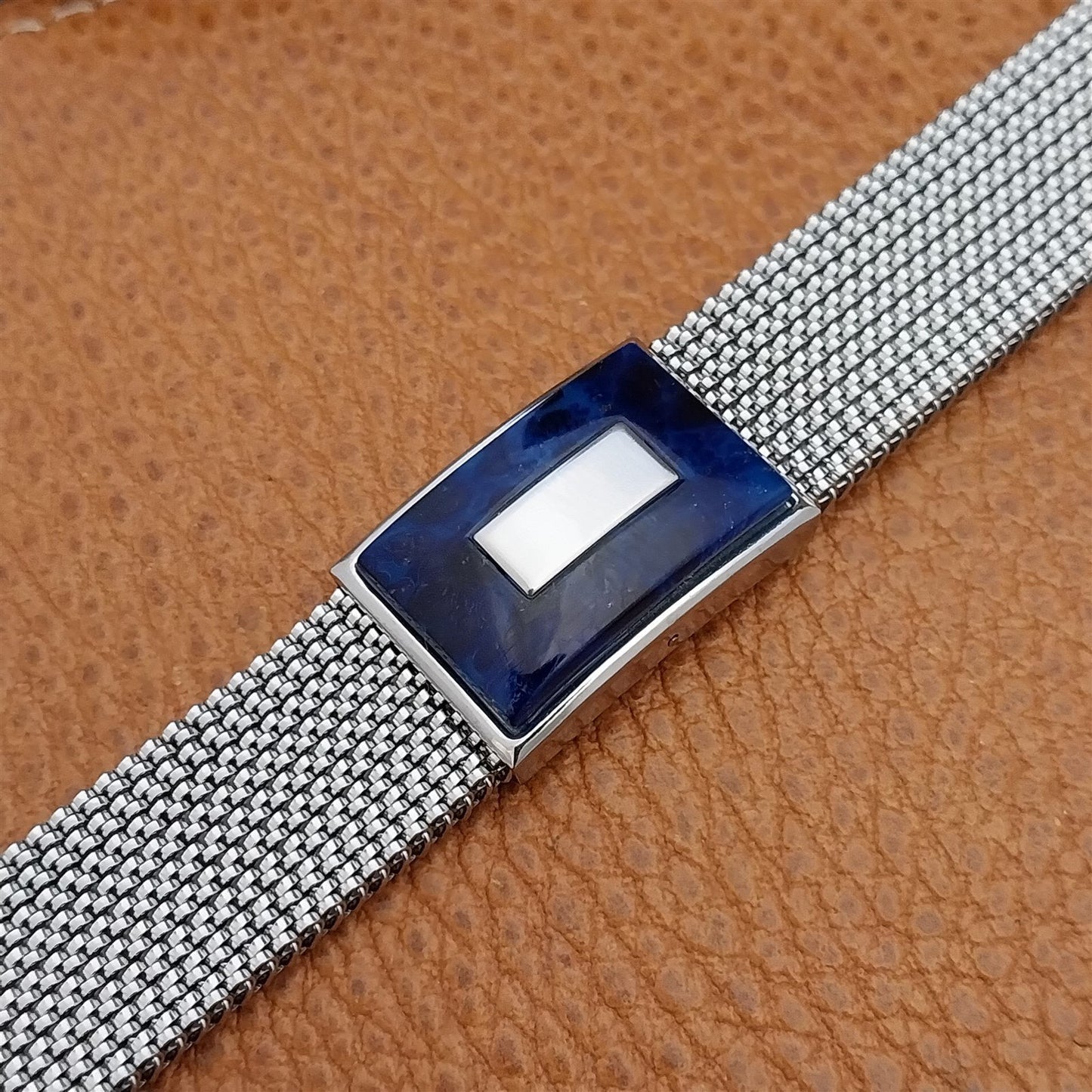 19mm 18mm 16mm Evinger Stainless Stretch Mesh Murano Glass Vintage Watch Band