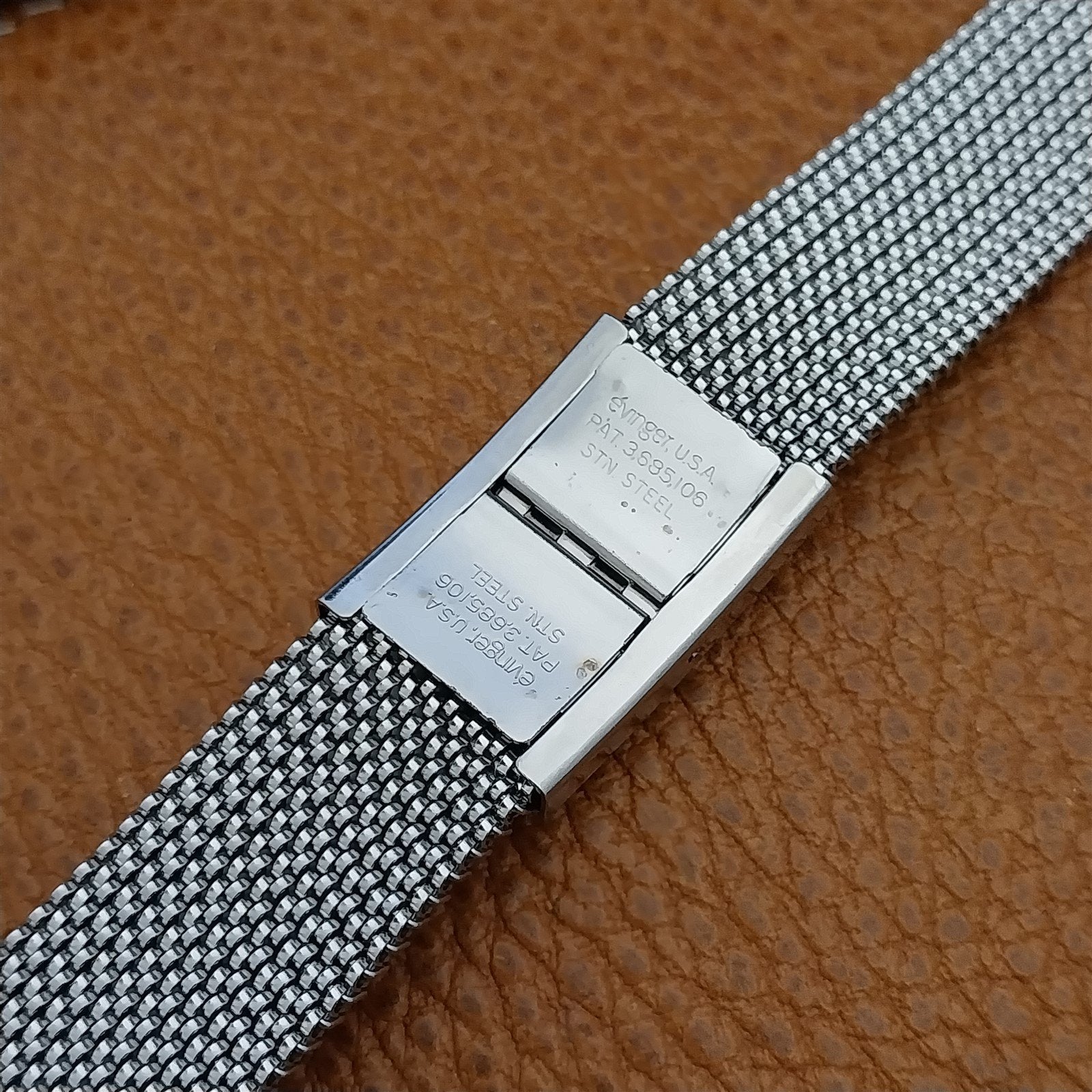 19mm 18mm 16mm Evinger Stainless Stretch Mesh Murano Glass Vintage Watch Band