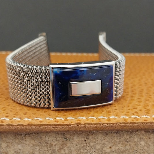 19mm 18mm 16mm Evinger Stainless Stretch Mesh Murano Glass Vintage Watch Band