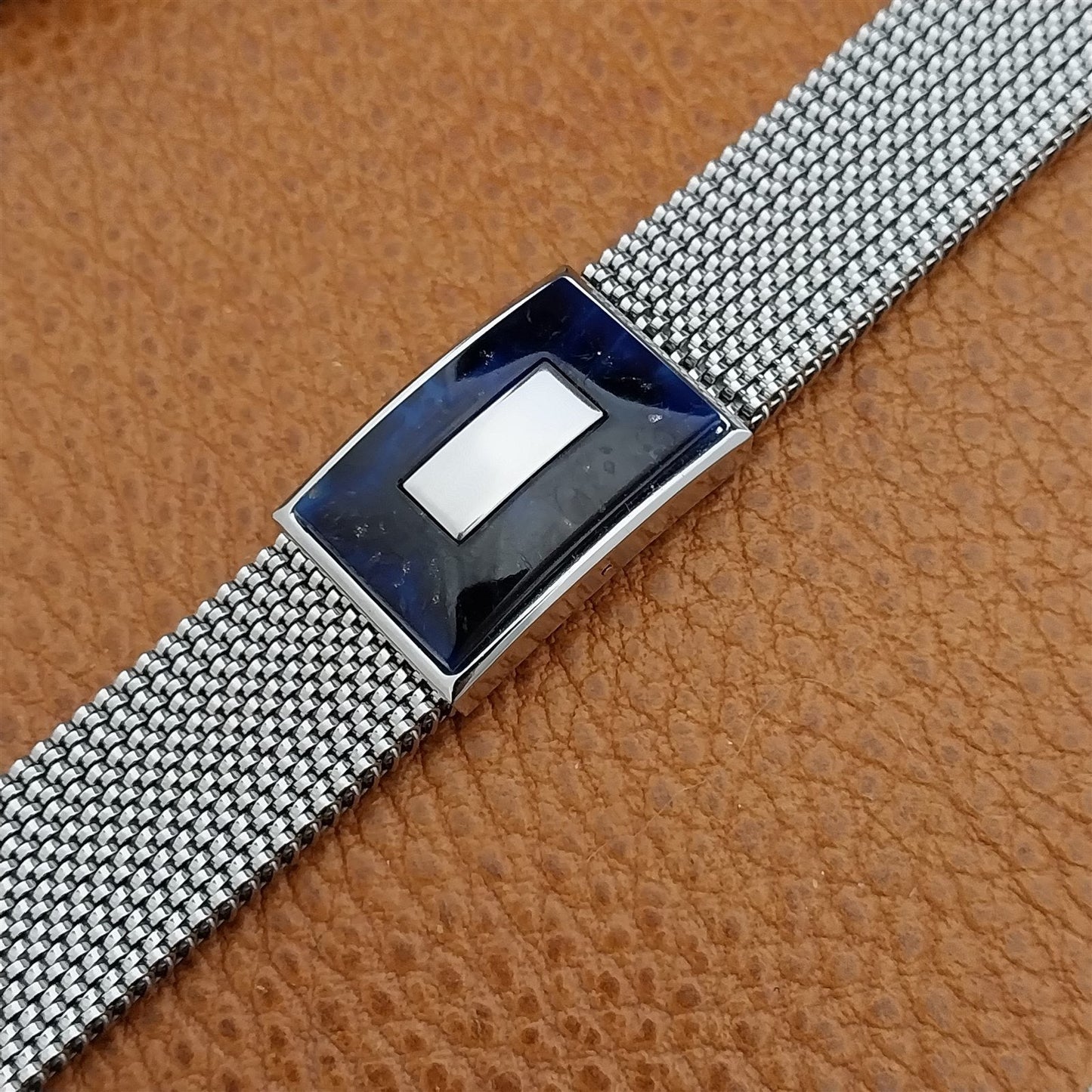 19mm 18mm 16mm Evinger Stainless Stretch Mesh Murano Glass Vintage Watch Band