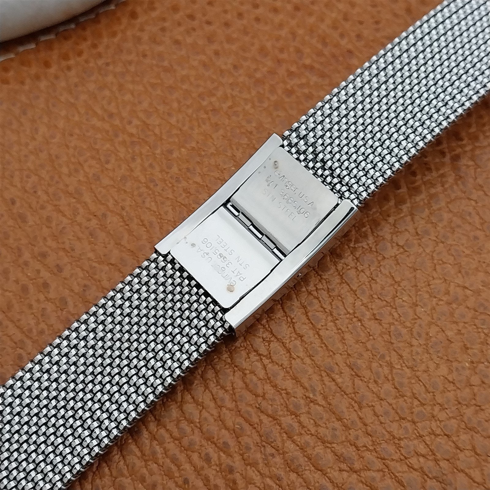 19mm 18mm 16mm Evinger Stainless Stretch Mesh Murano Glass Vintage Watch Band
