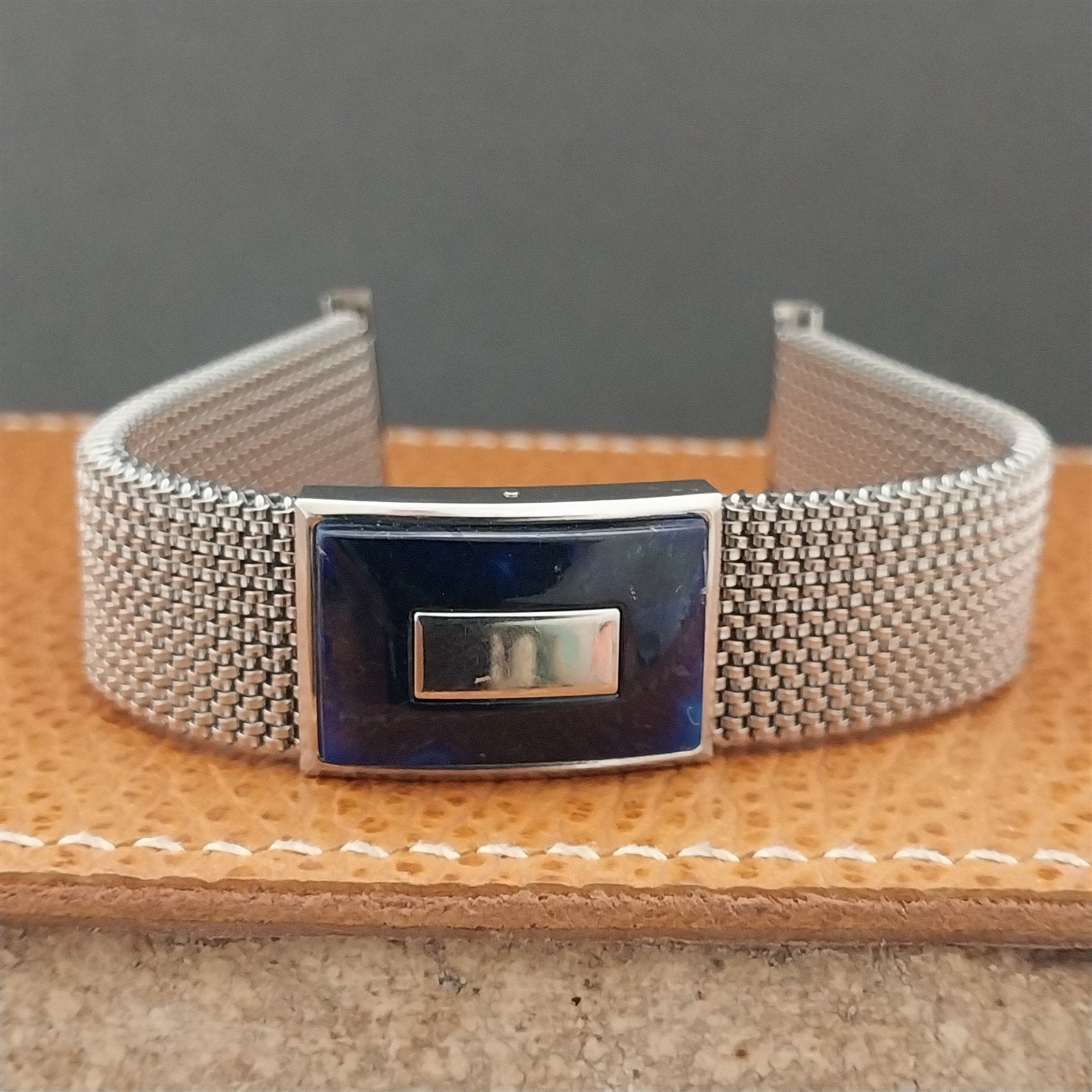 19mm 18mm 16mm Evinger Stainless Stretch Mesh Murano Glass Vintage Watch Band