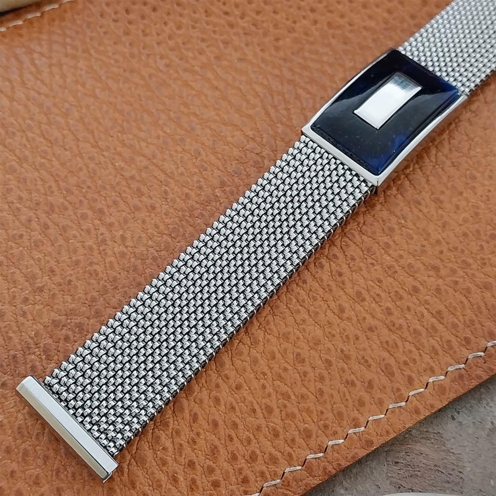 19mm 18mm 16mm Evinger Stainless Stretch Mesh Murano Glass Vintage Watch Band