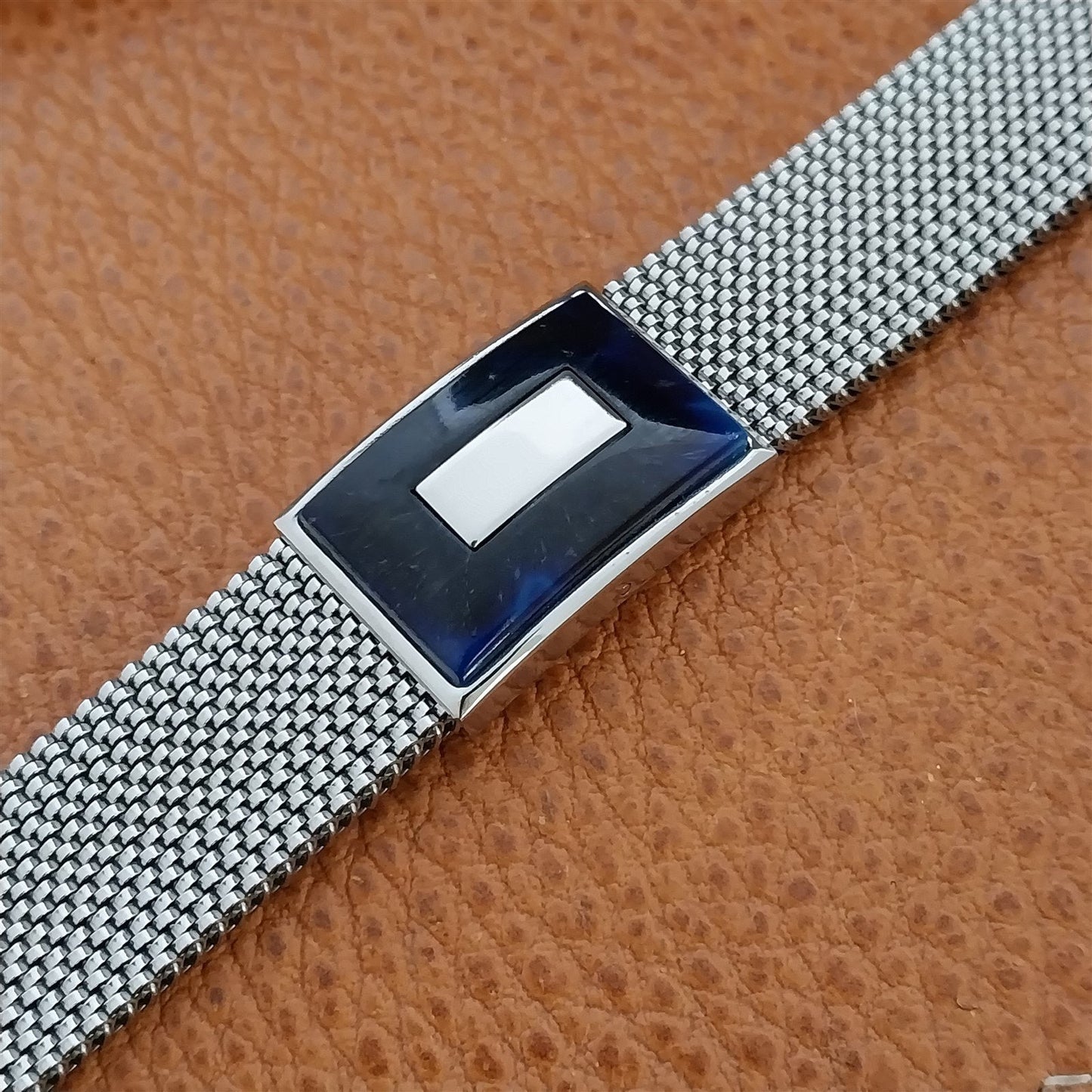 19mm 18mm 16mm Evinger Stainless Stretch Mesh Murano Glass Vintage Watch Band