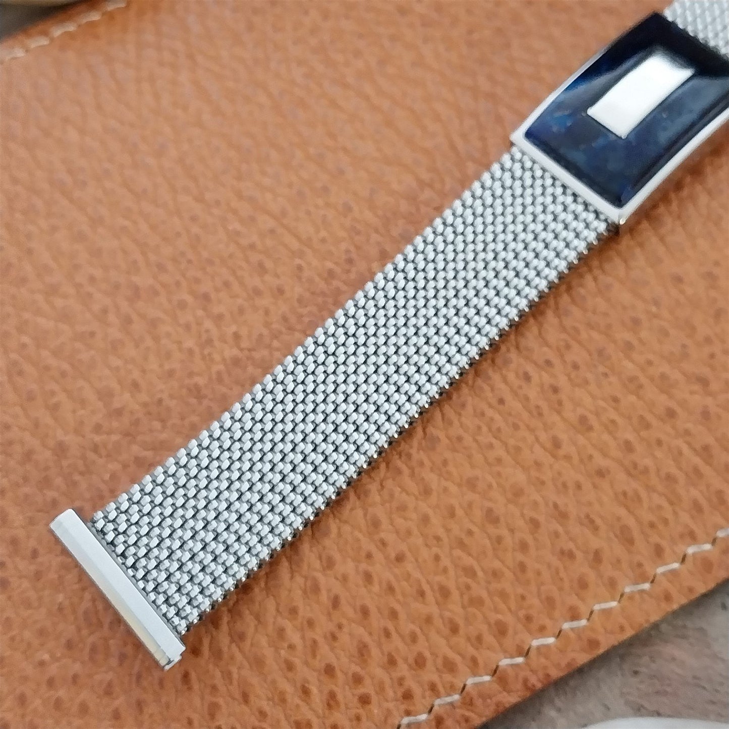 19mm 18mm 16mm Evinger Stainless Stretch Mesh Murano Glass Vintage Watch Band