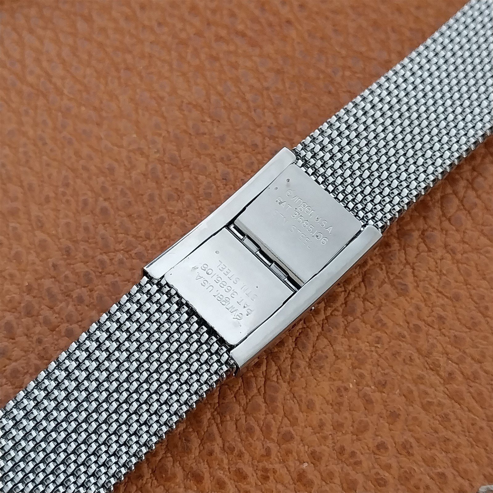 19mm 18mm 16mm Evinger Stainless Stretch Mesh Murano Glass Vintage Watch Band