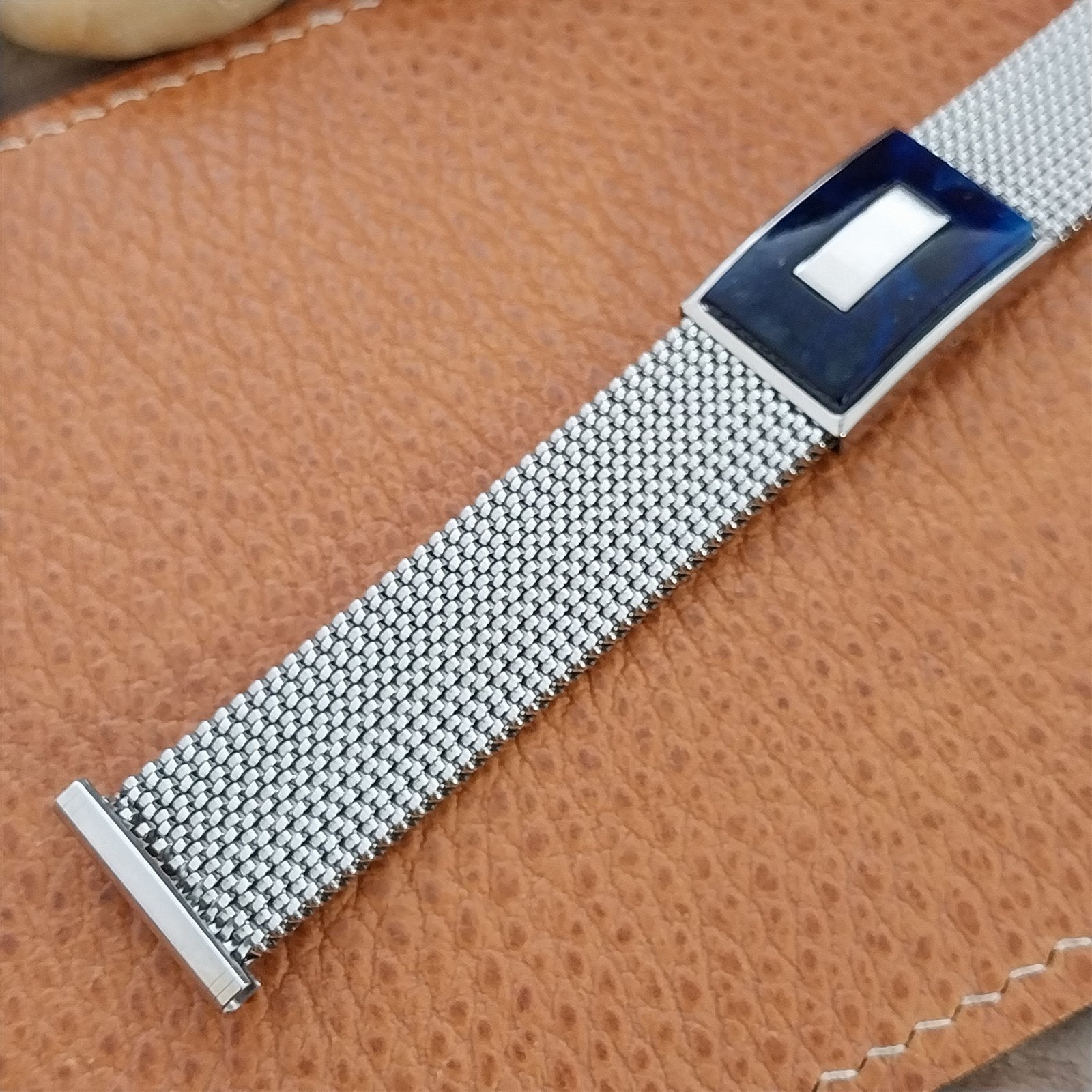 19mm 18mm 16mm Evinger Stainless Stretch Mesh Murano Glass Vintage Watch Band