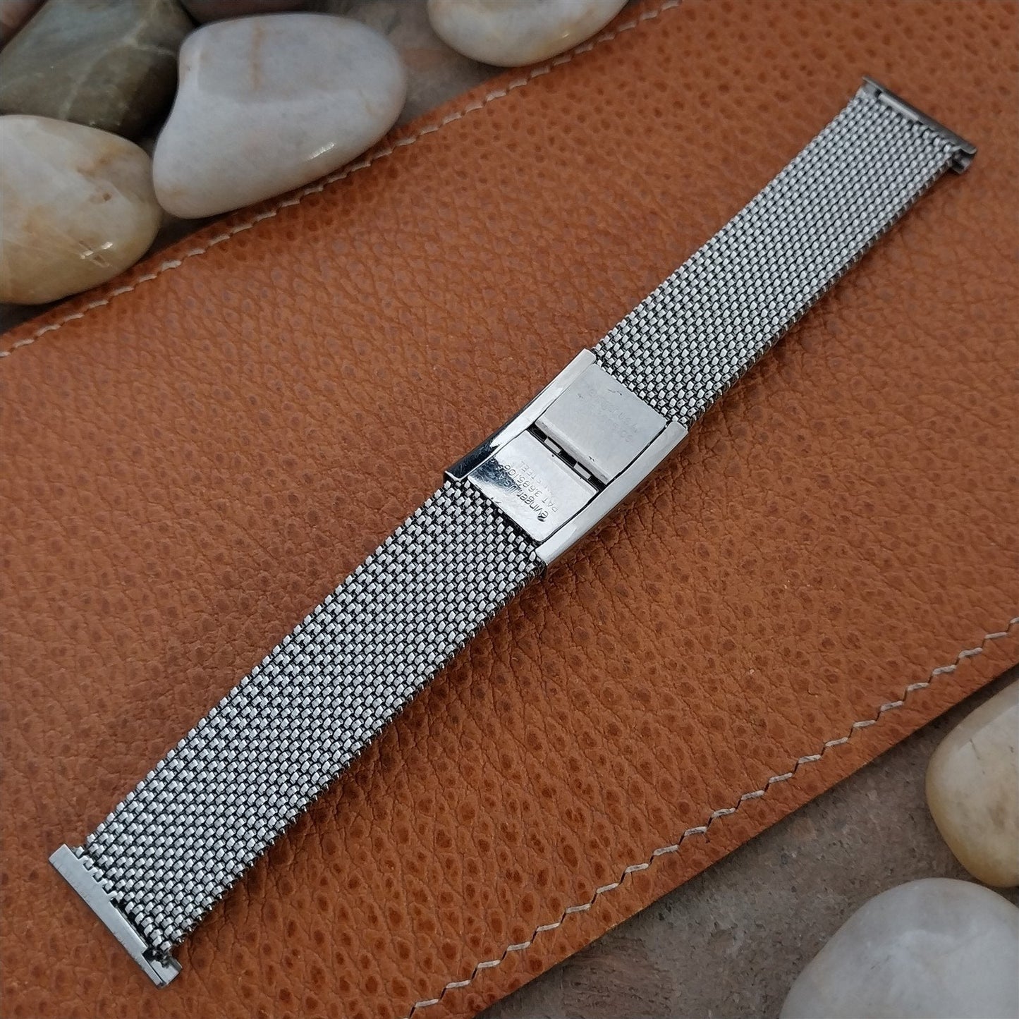 19mm 18mm 16mm Evinger Stainless Stretch Mesh Murano Glass Vintage Watch Band