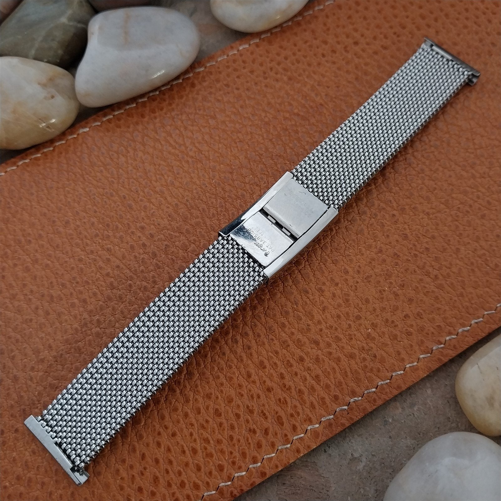 19mm 18mm 16mm Evinger Stainless Stretch Mesh Murano Glass Vintage Watch Band