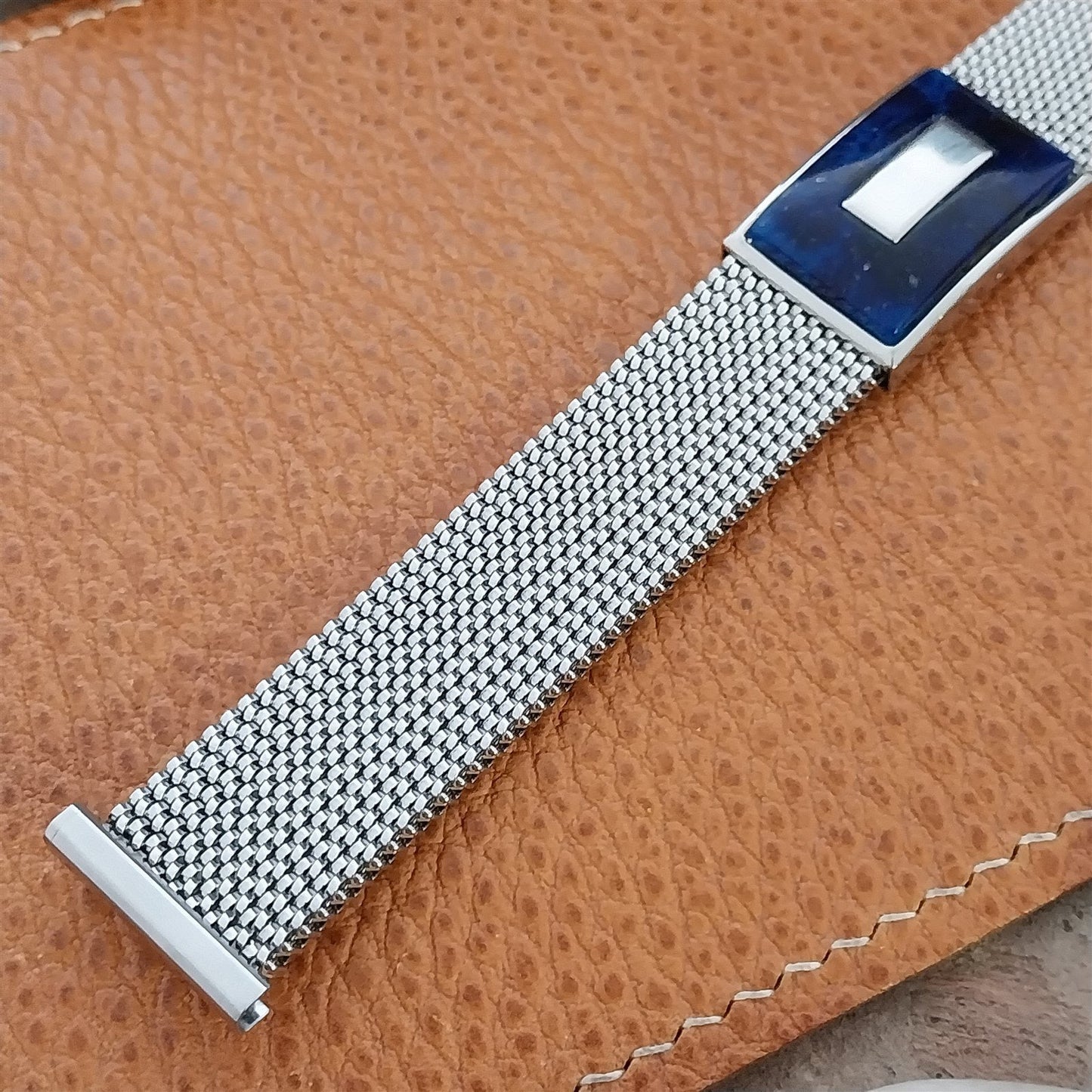 19mm 18mm 16mm Evinger Stainless Stretch Mesh Murano Glass Vintage Watch Band