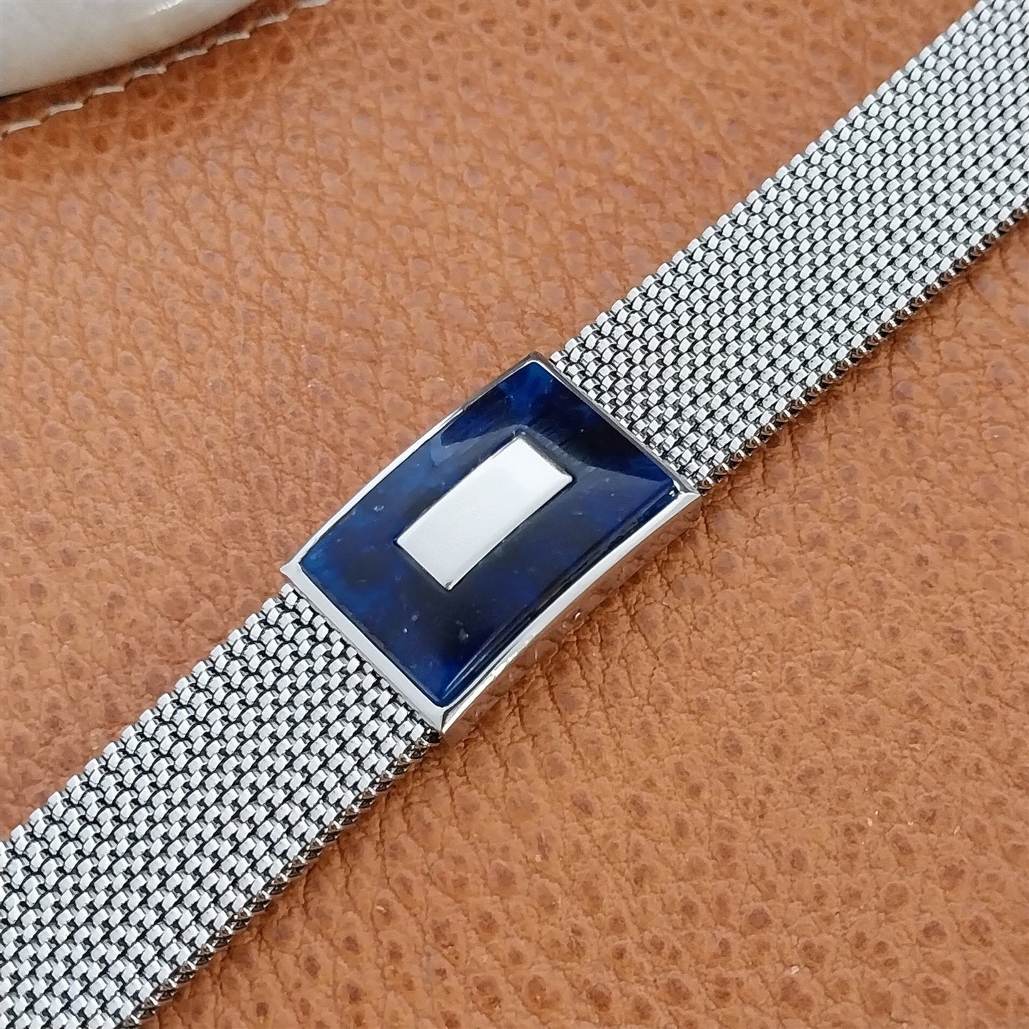 19mm 18mm 16mm Evinger Stainless Stretch Mesh Murano Glass Vintage Watch Band