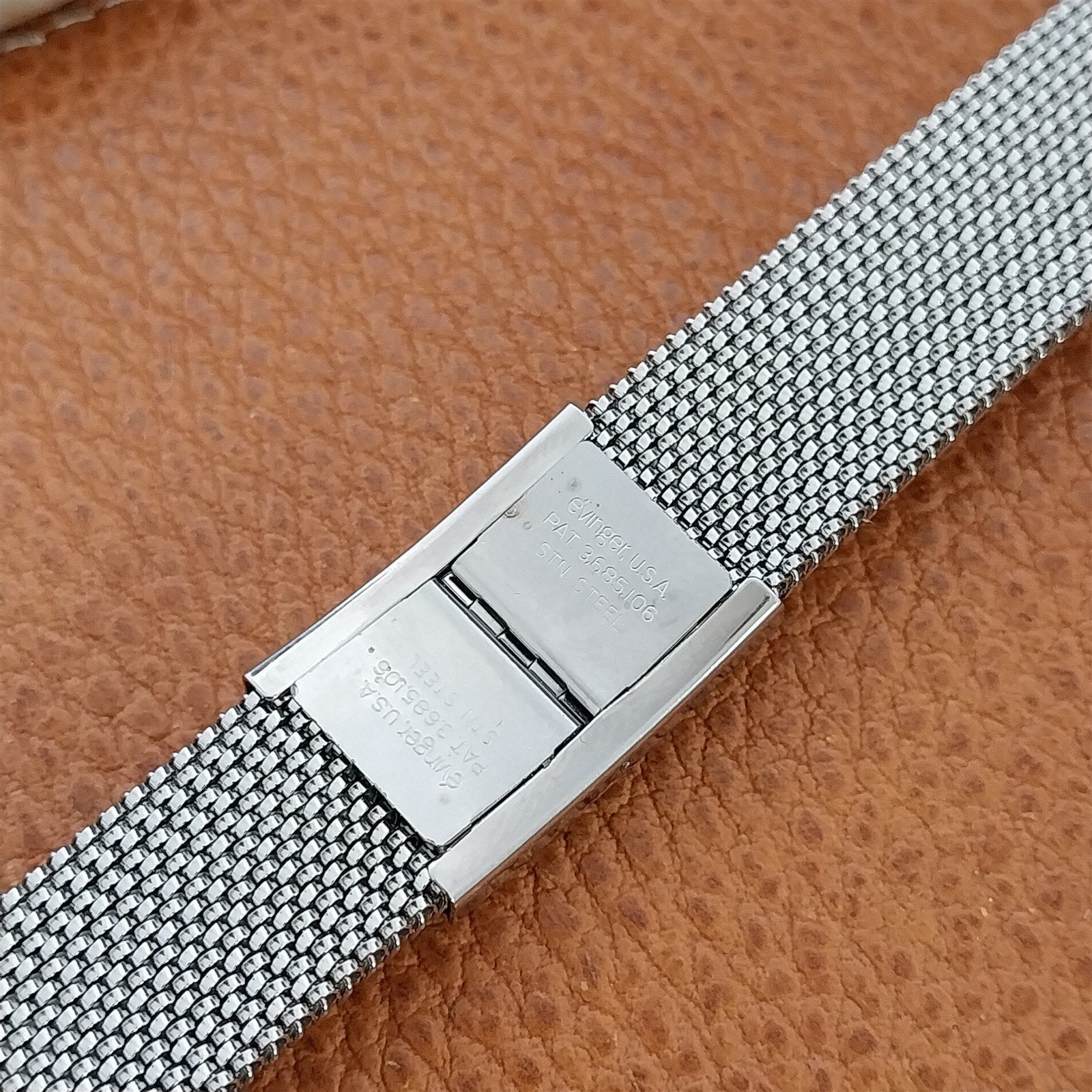 19mm 18mm 16mm Evinger Stainless Stretch Mesh Murano Glass Vintage Watch Band