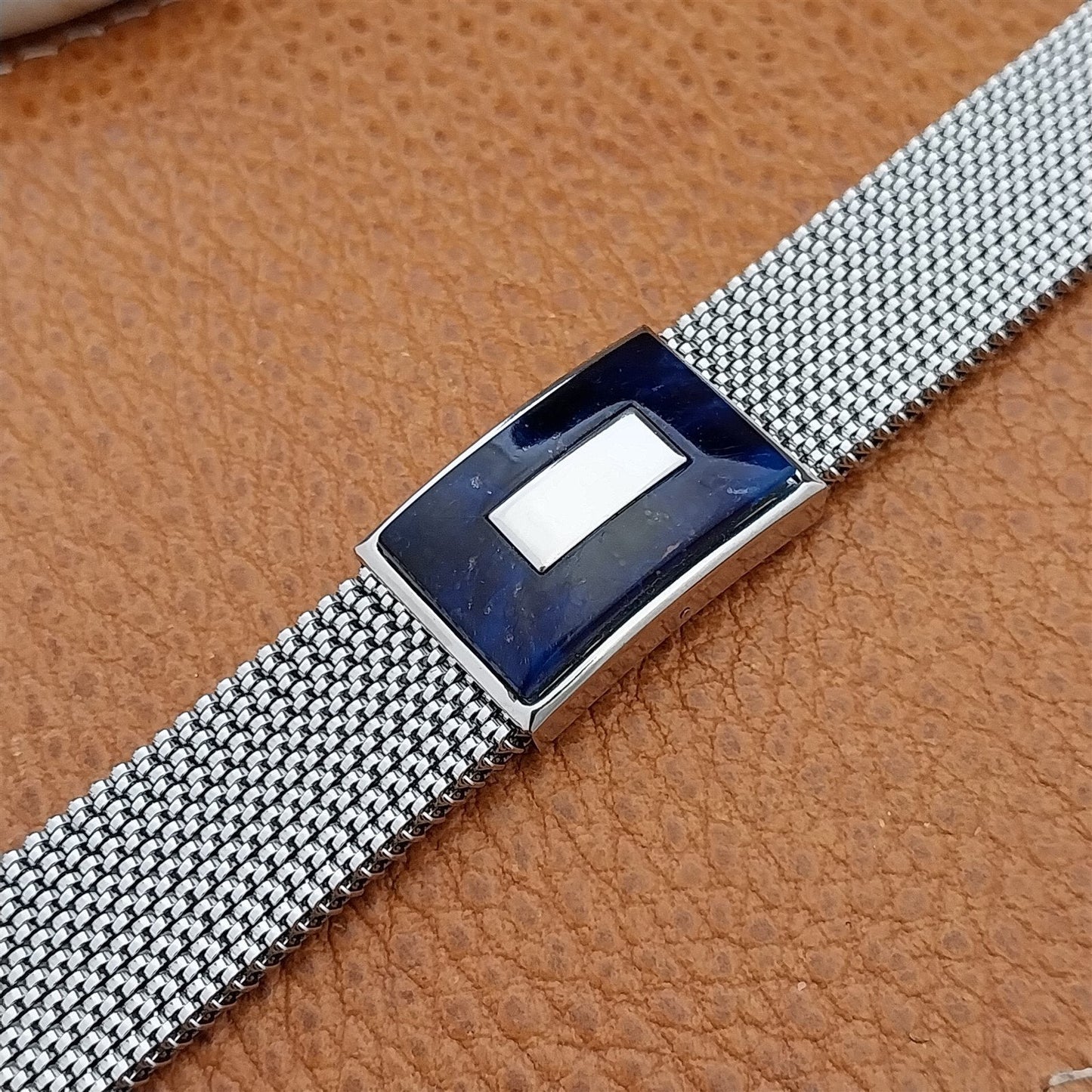 19mm 18mm 16mm Evinger Stainless Stretch Mesh Murano Glass Vintage Watch Band