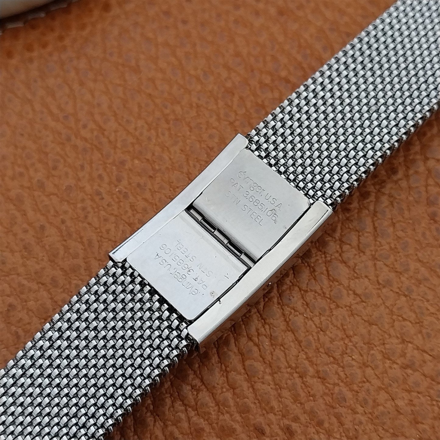 19mm 18mm 16mm Evinger Stainless Stretch Mesh Murano Glass Vintage Watch Band