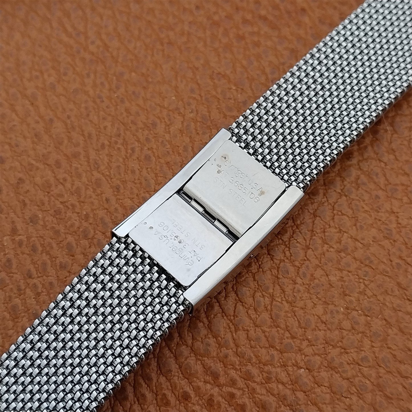 19mm 18mm 16mm Evinger Stainless Stretch Mesh Murano Glass Vintage Watch Band