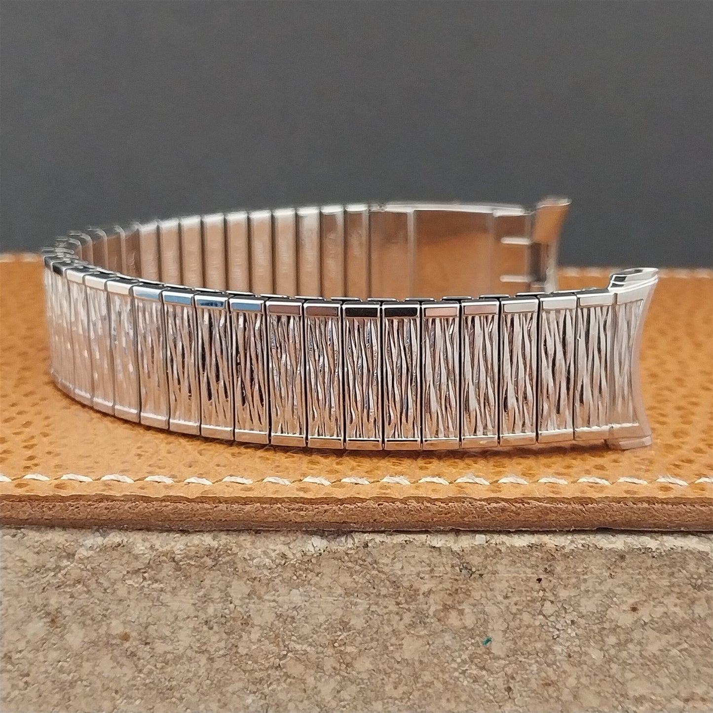 Vintage Long Speidel Valencia Perpetual Calendar Stainless Steel Watch Band