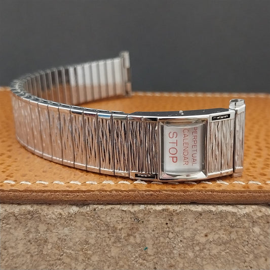 Speidel Valencia Perpetual Calendar Stainless Steel Unused Vintage Watch Band