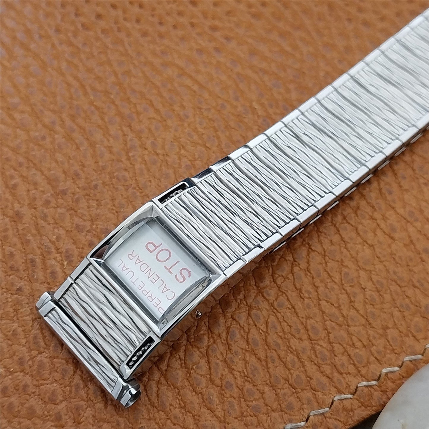 Speidel Valencia Perpetual Calendar Stainless Steel Unused Vintage Watch Band