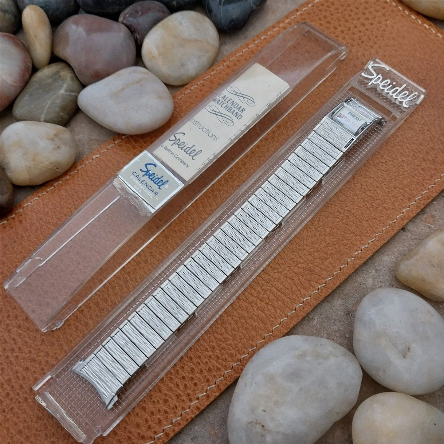 Vintage Speidel Valencia 1974/1975 Calendar Stainless Steel Unused Watch Band