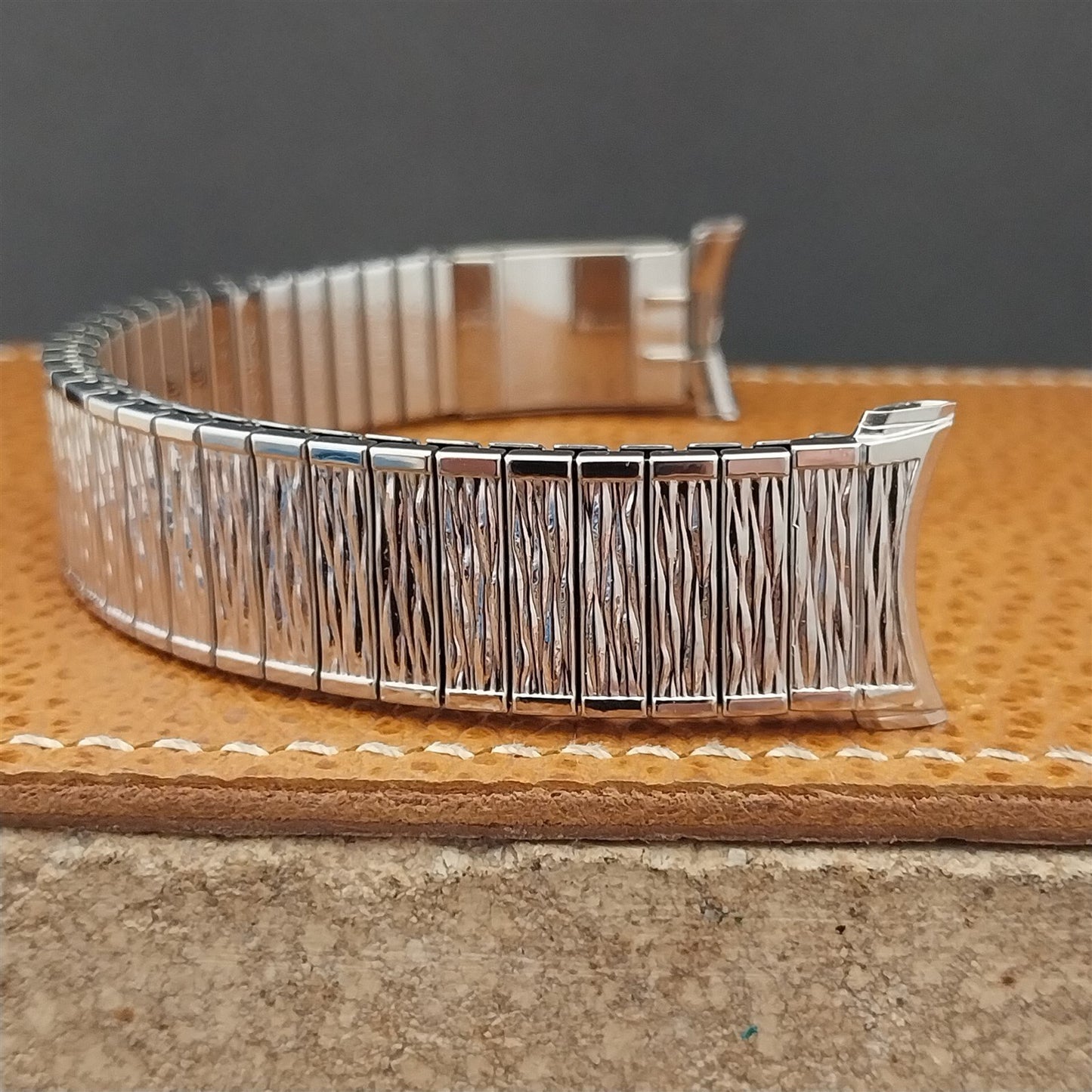 Vintage Speidel Valencia 1974/1975 Calendar Stainless Steel Unused Watch Band