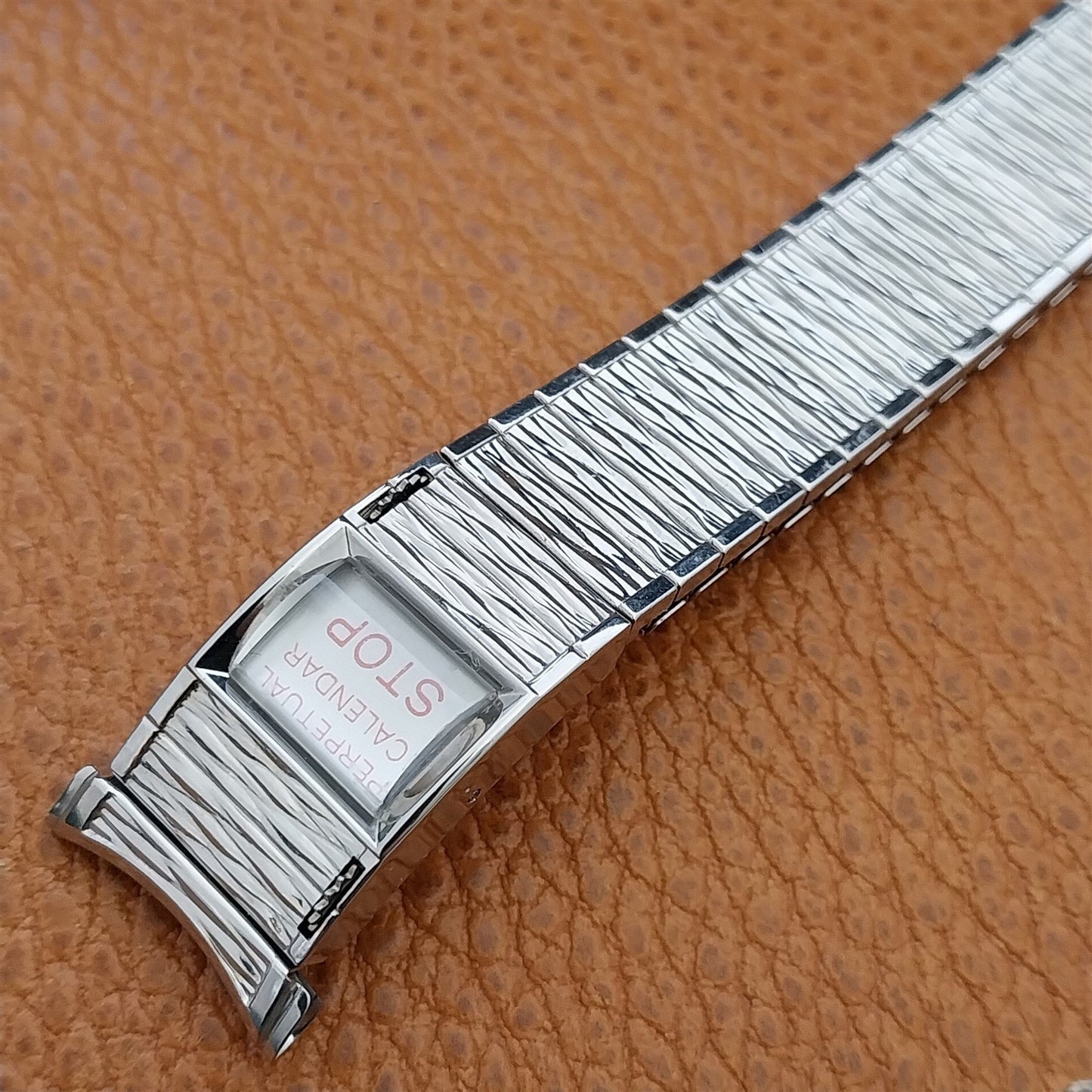 Vintage Speidel Valencia Perpetual Calendar Stainless Steel Unused Watch Band