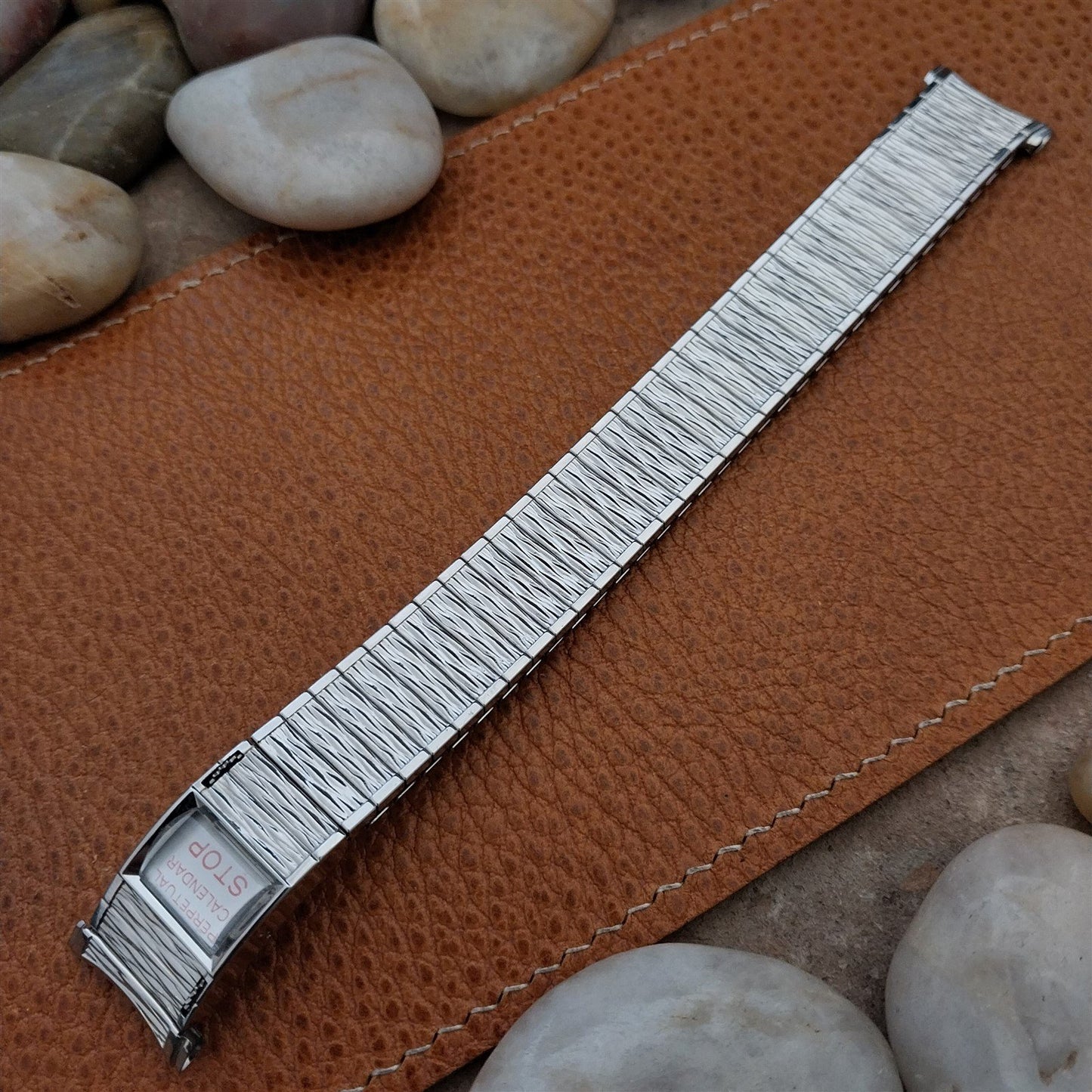 Vintage Speidel Valencia Perpetual Calendar Stainless Steel Unused Watch Band