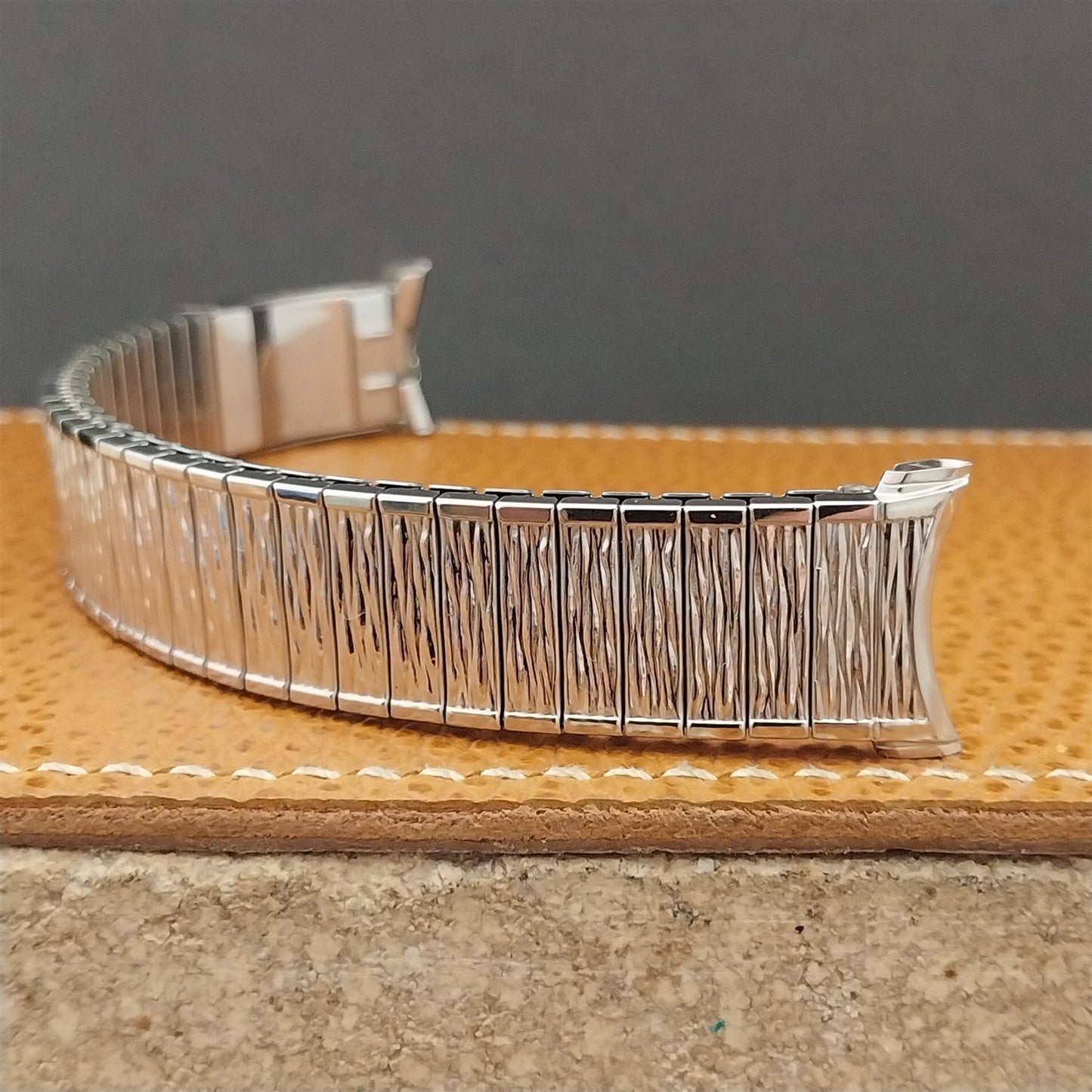 Vintage Speidel Valencia 1975/1976 Calendar Stainless Steel Unused Watch Band